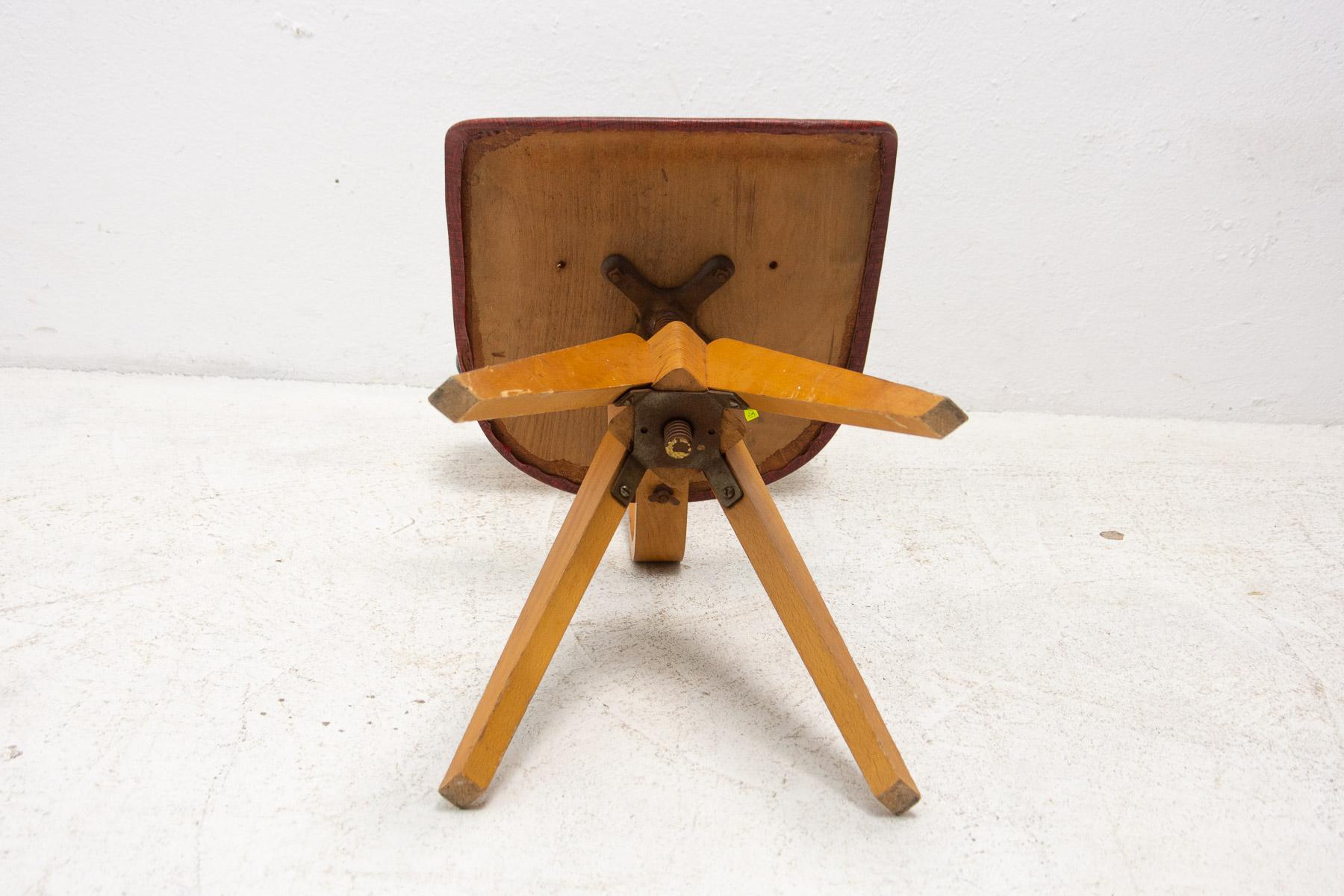 Silla giratoria industrial de mediados de siglo, Checoslovaquia 1960'S 8