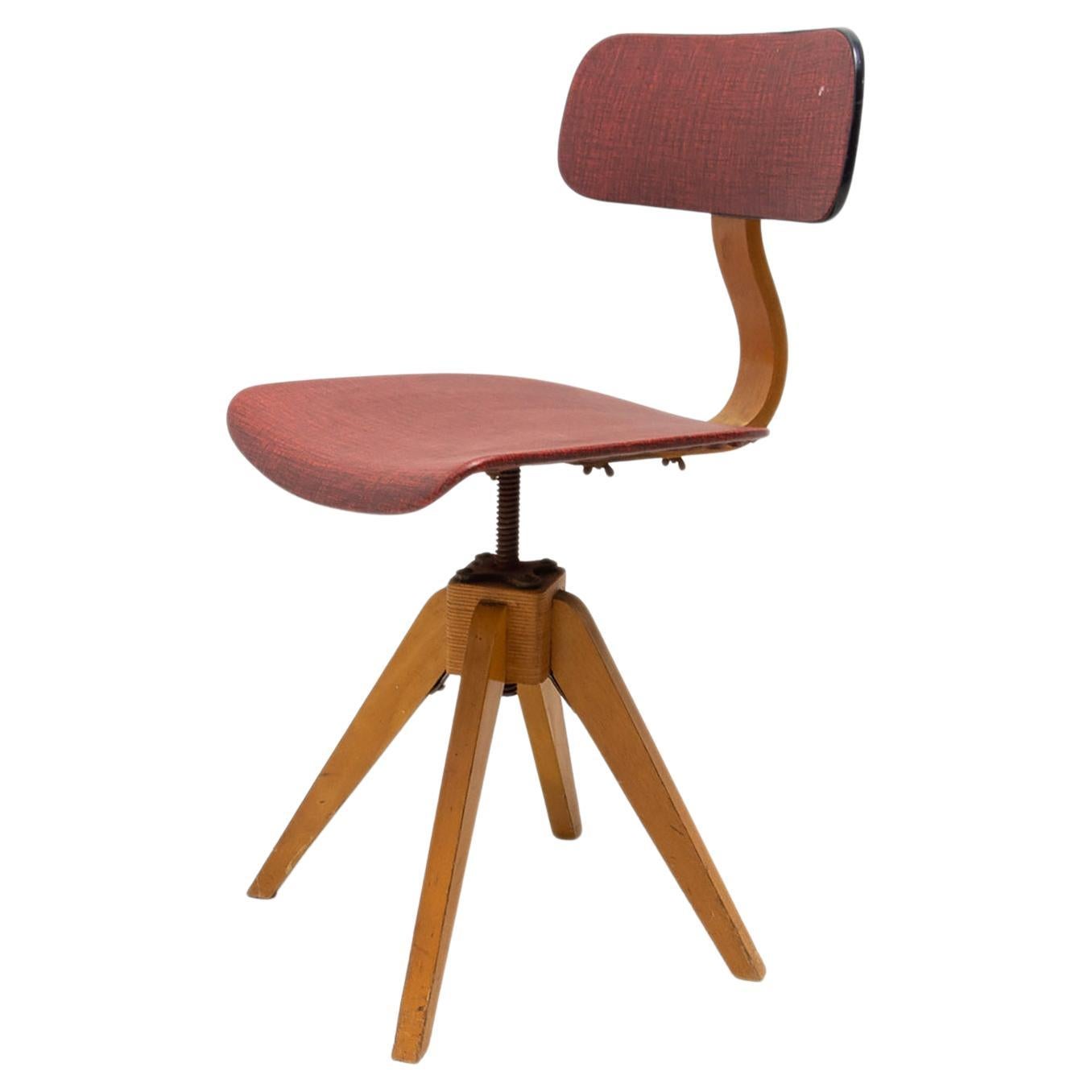Mid Century Industrial Swivel Chair, Czechoslovakia 1960´S For Sale