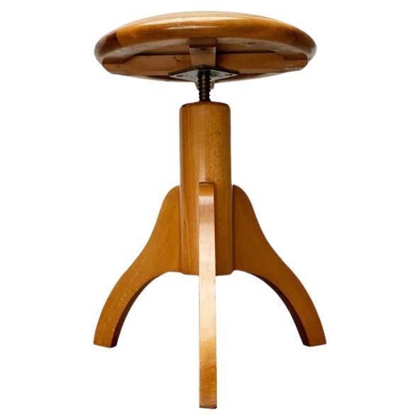 Mid-Century Industrial Tripod Swivel Stool, 1960s