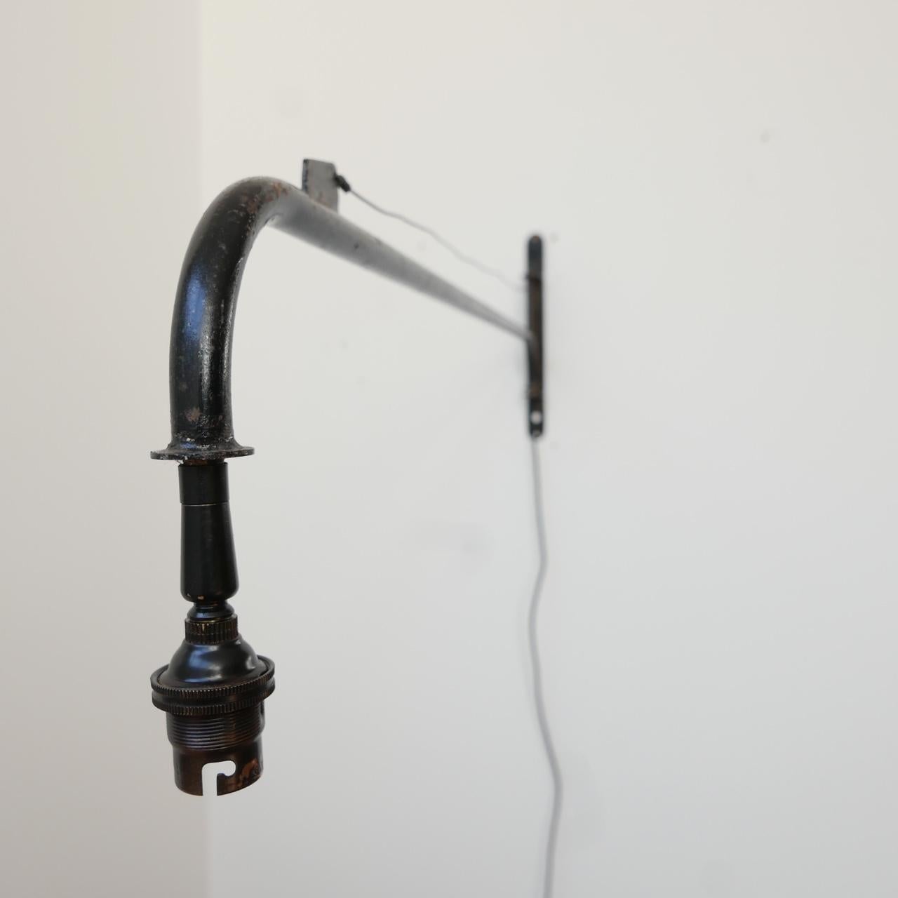 Midcentury Industrial Wall Light in the Manner of Jean Prouvé 8