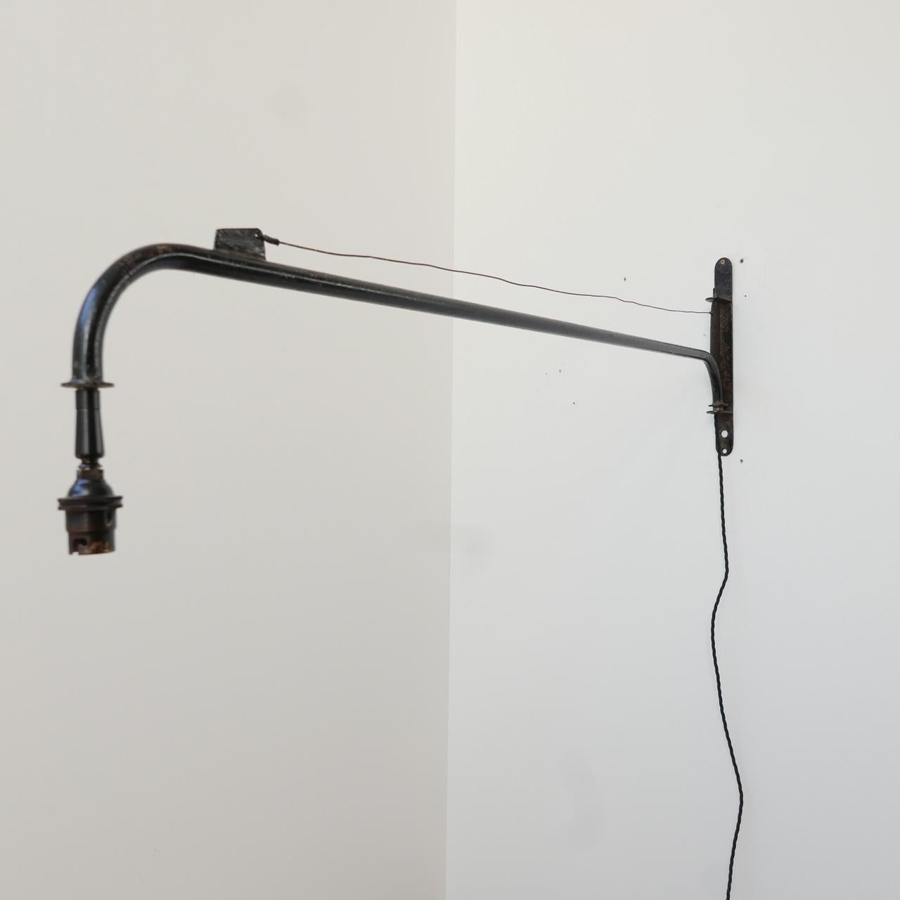 Midcentury Industrial Wall Light in the Manner of Jean Prouvé 9