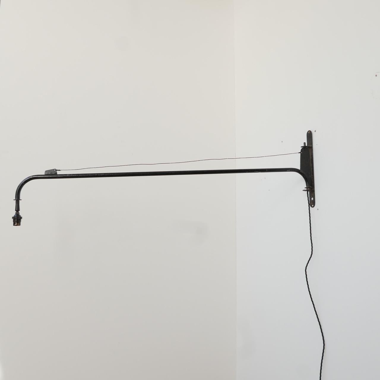 Midcentury Industrial Wall Light in the Manner of Jean Prouvé 10