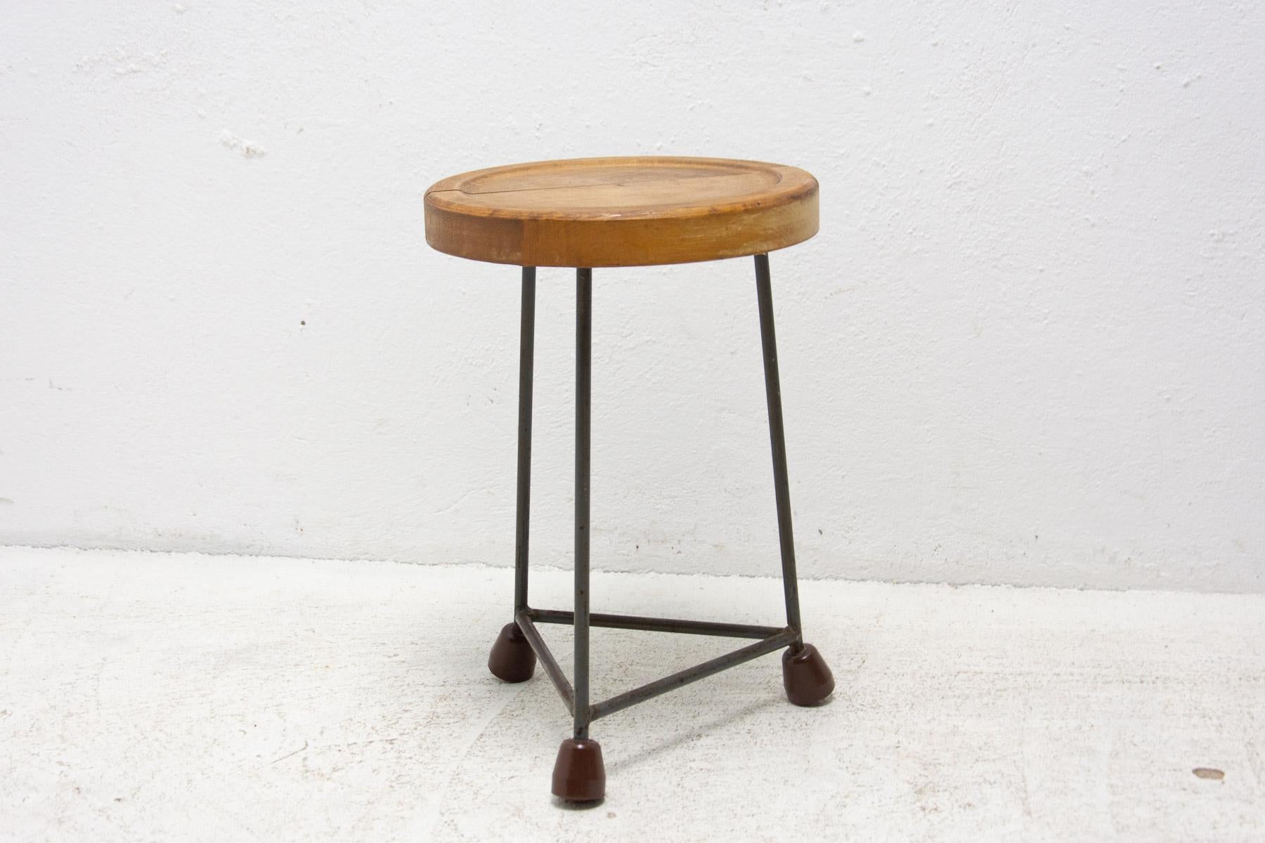 Mid Century Industry Stool, 1950's, Czechoslovakia For Sale 5