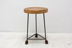 Mid Century Industry Stool, 1950's, Czechoslovakia
