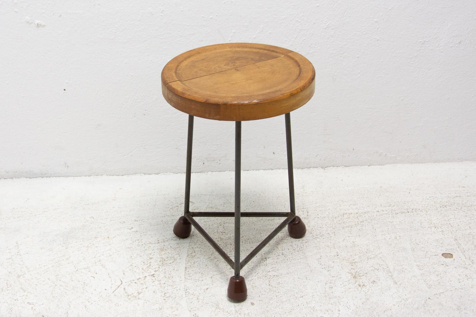 Mid Century Industry Stool, 1950's, Czechoslovakia For Sale 3