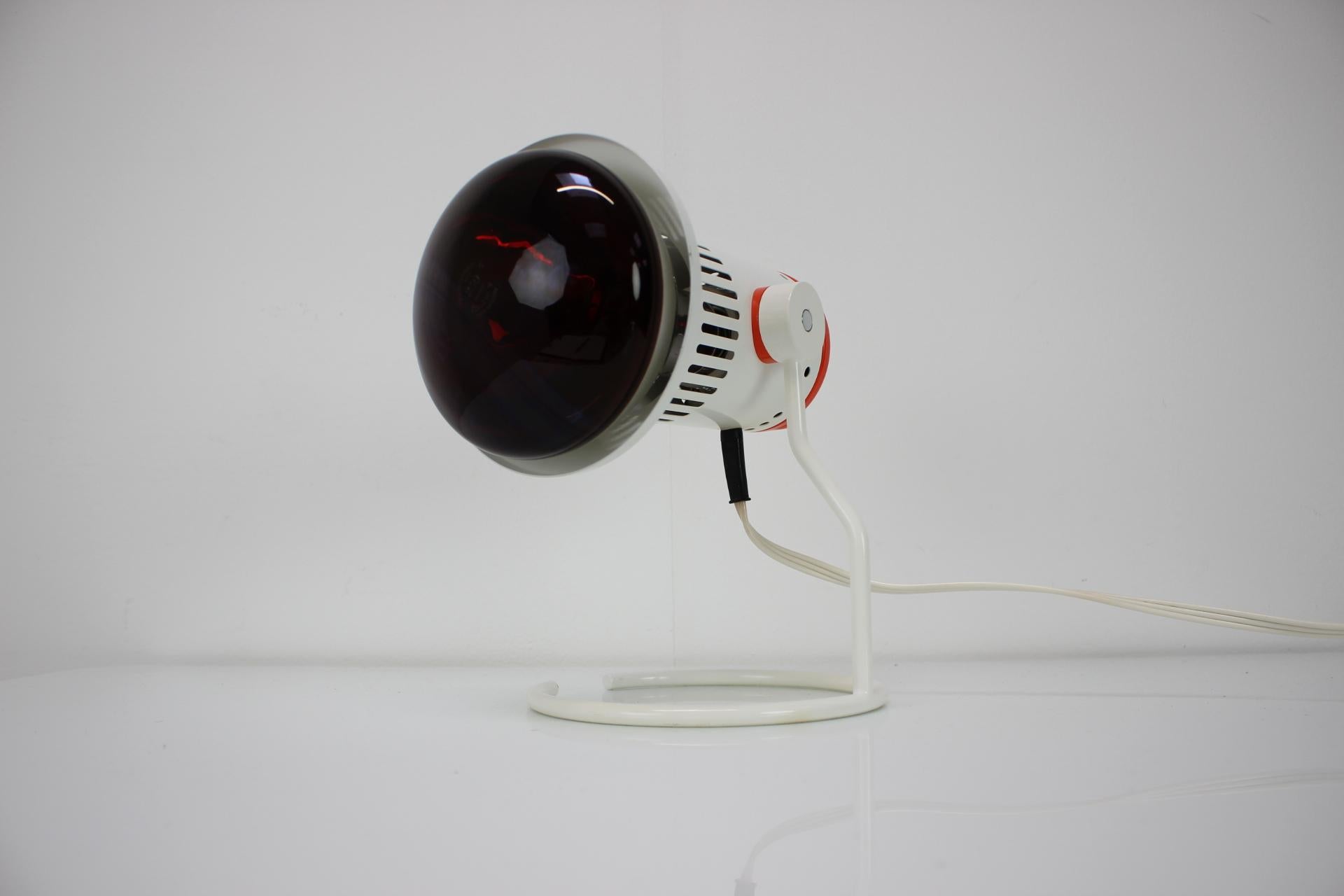 Lampada da tavolo a infrarossi di metà secolo, Chirana 1980, Cecoslovacchia in vendita 5