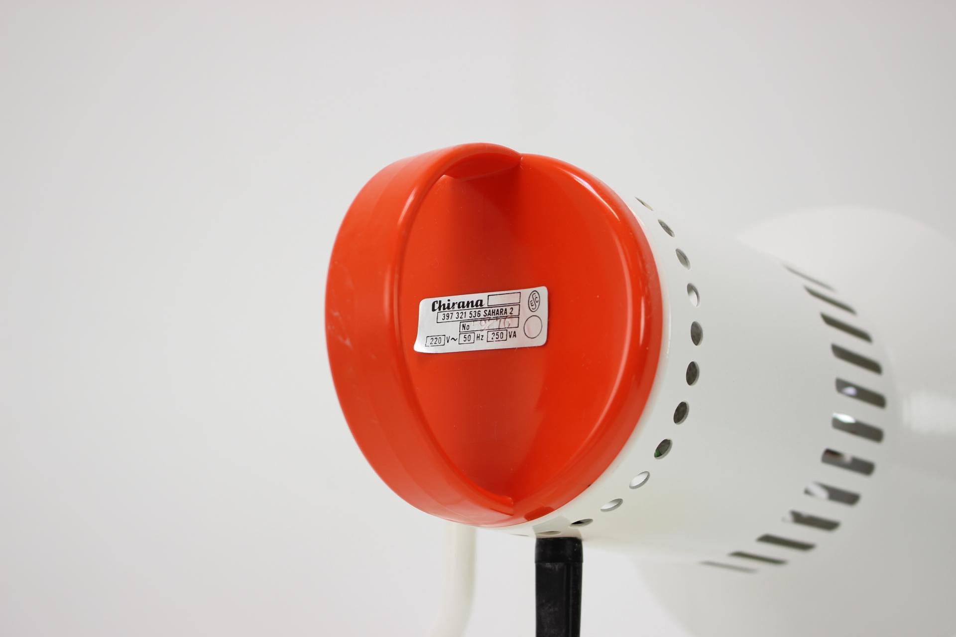Lampada da tavolo a infrarossi di metà secolo, Chirana 1980, Cecoslovacchia in vendita 3