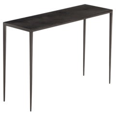 Mid-Century Inspired Black Iron Console Table from Argentina