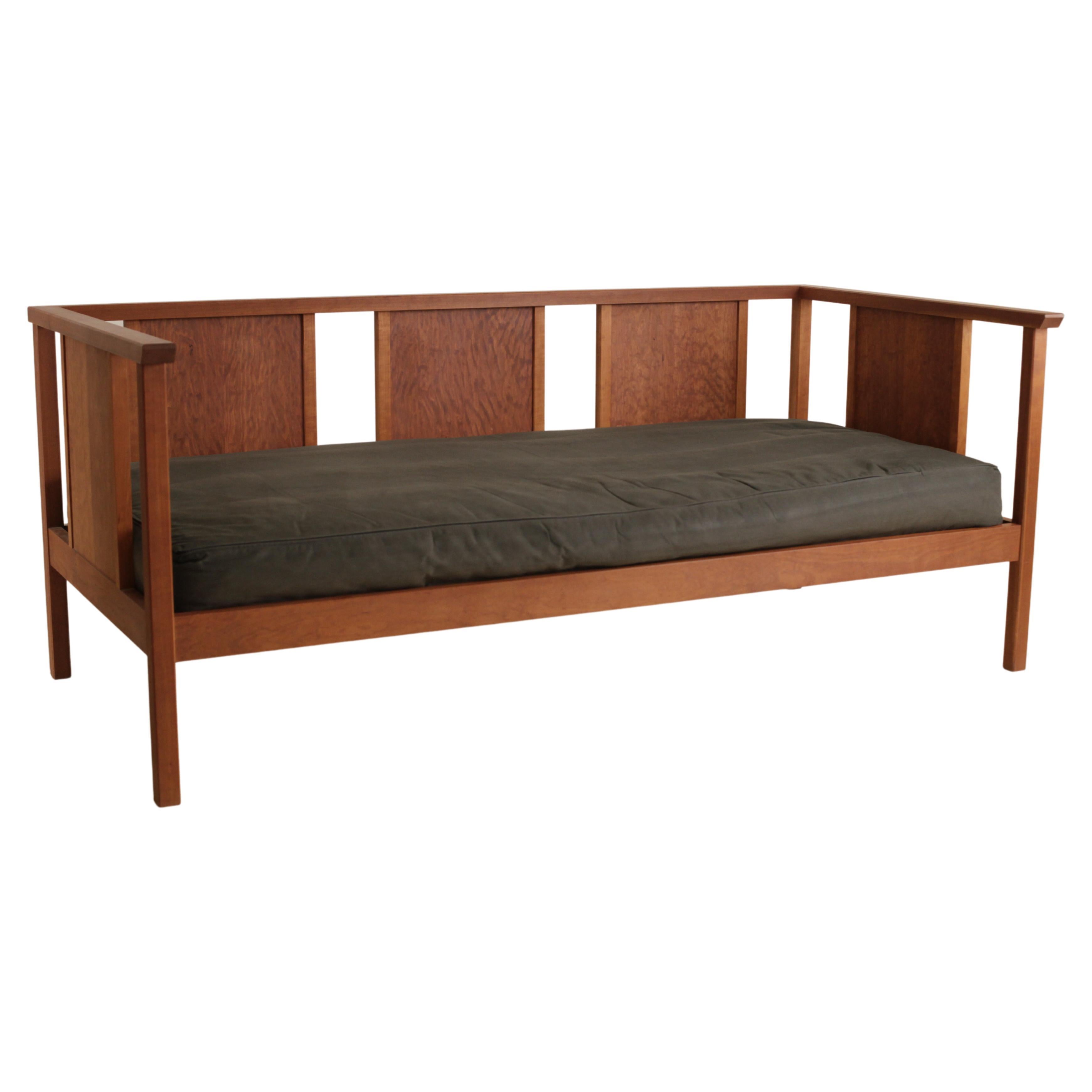 Mid-Century Inspired Daybed or Couch in Cherry by Boyd & Allister  For Sale