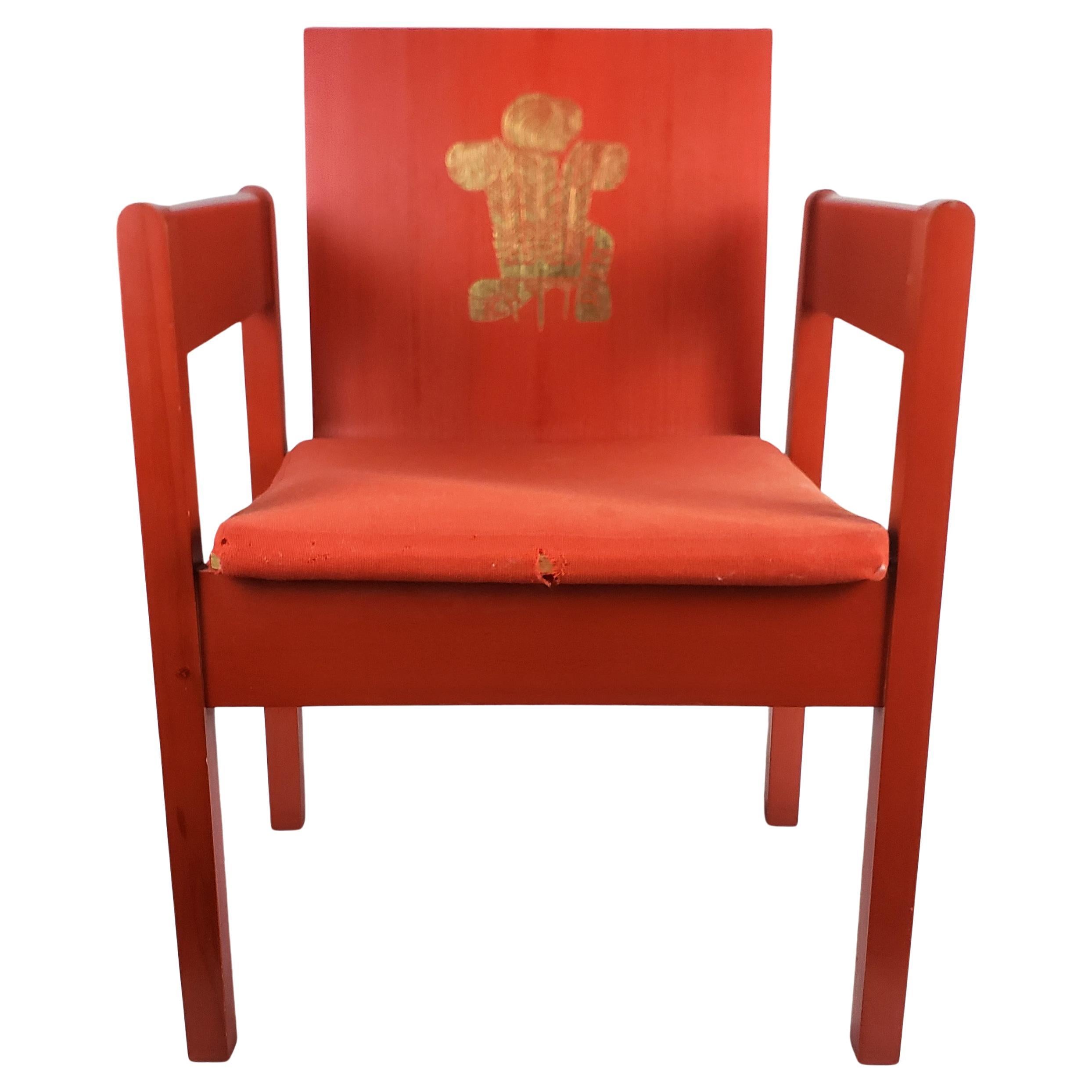 Mid-Century Investiture Chair Entworfen von Lord Snowden für Prince Charles 1969 (Wolle) im Angebot