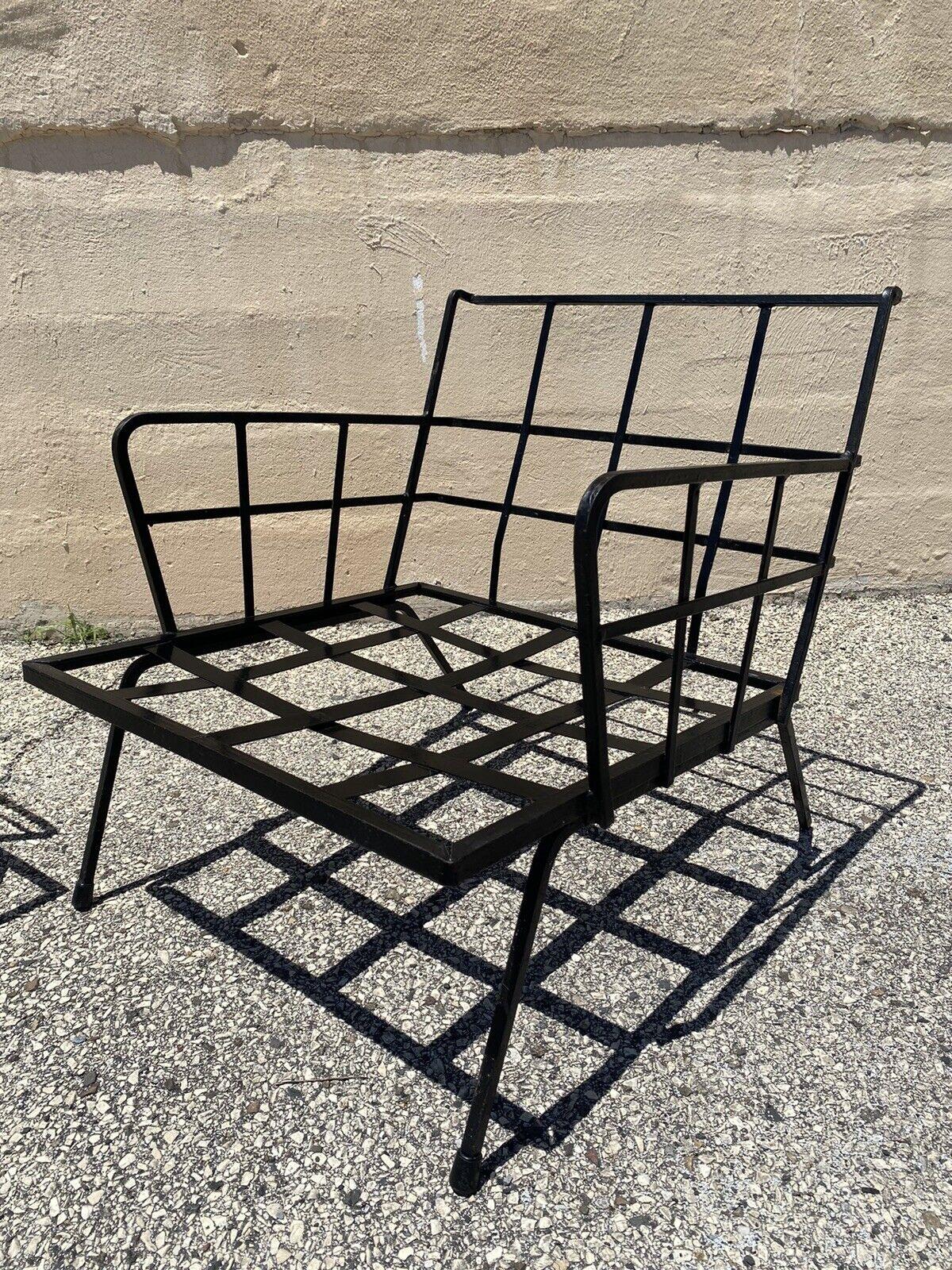 Mid Century Iron Arthur Umanoff Adrian Pearsall Style Club Lounge Chair - a Pair 5
