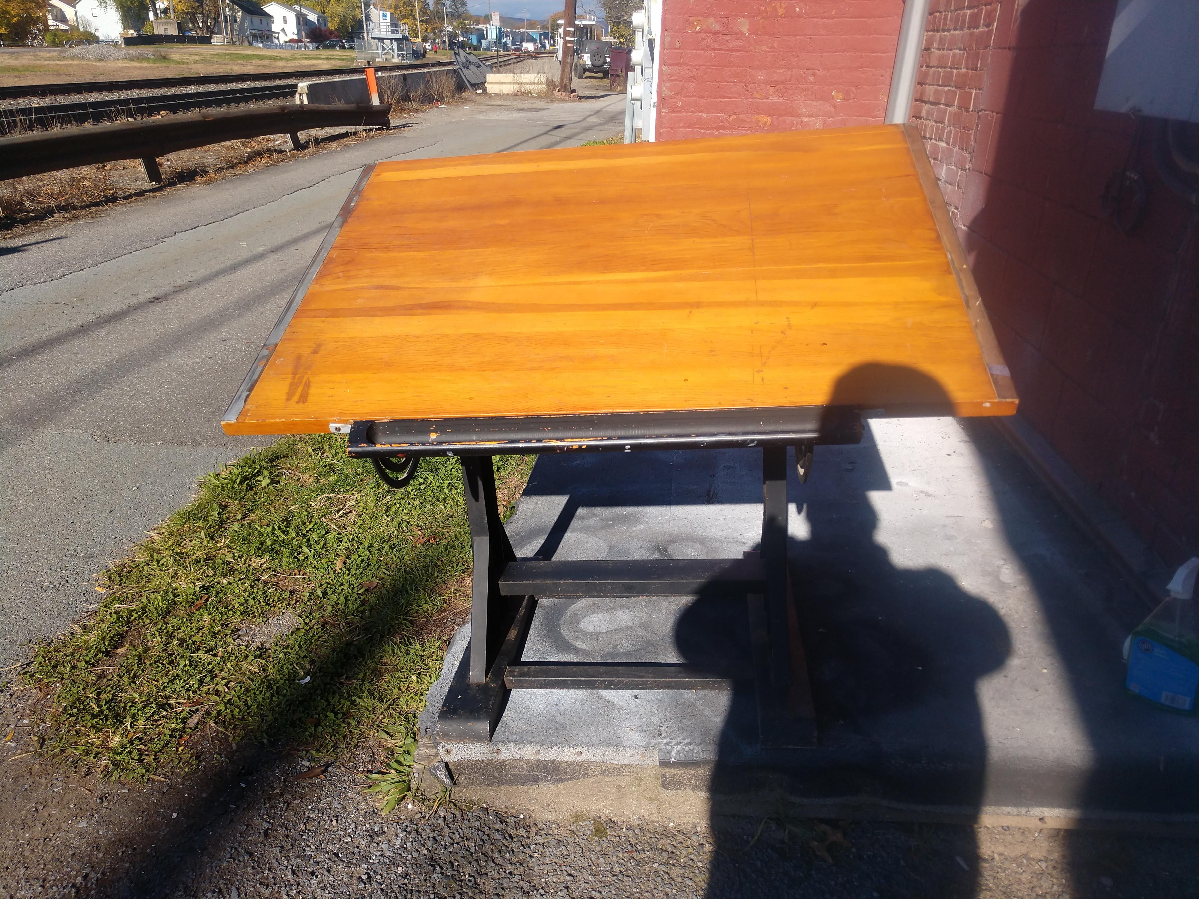 mid century drafting table