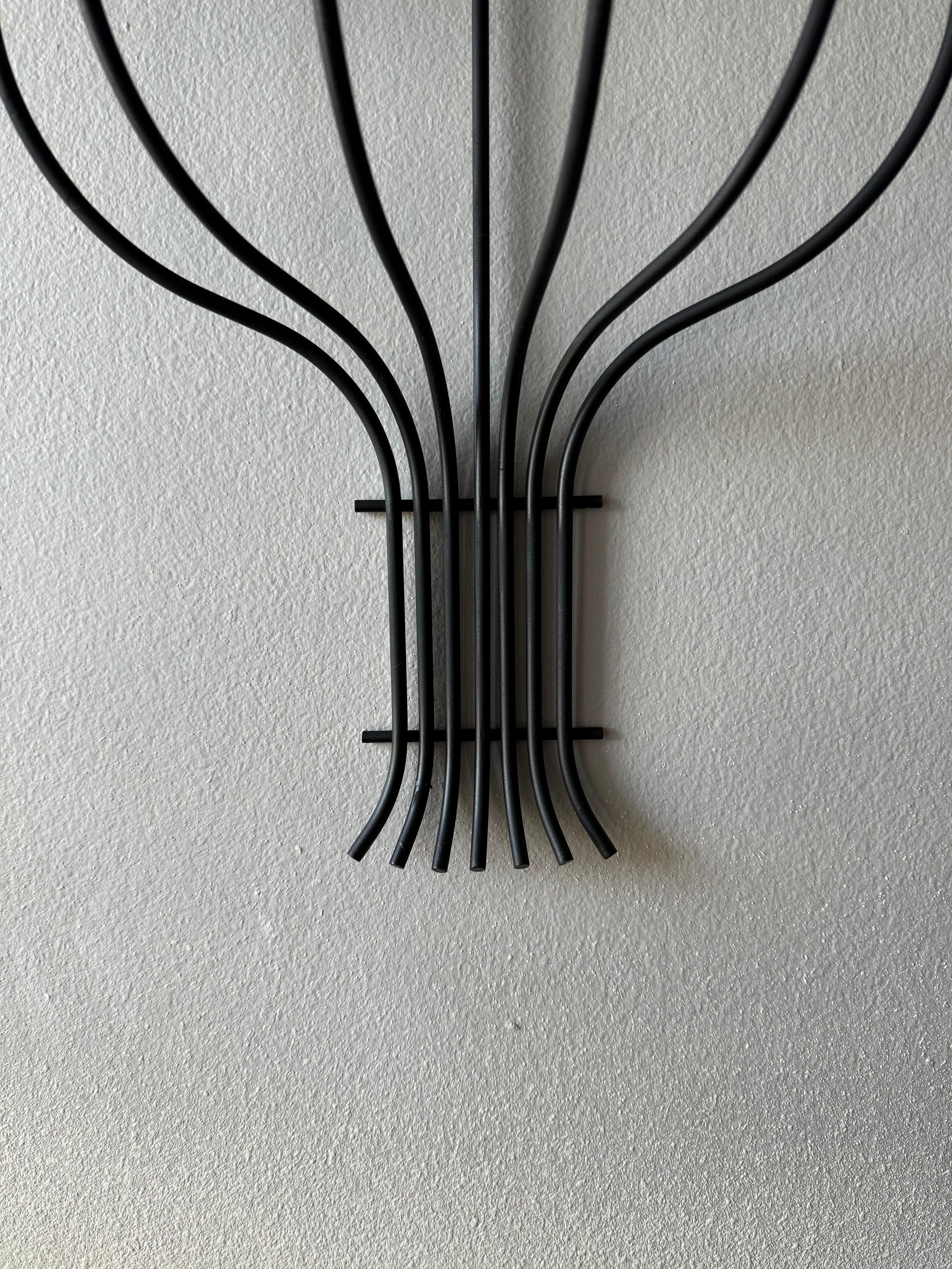 Hand-Crafted Mid Century Iron Candelabra, 1960s  For Sale