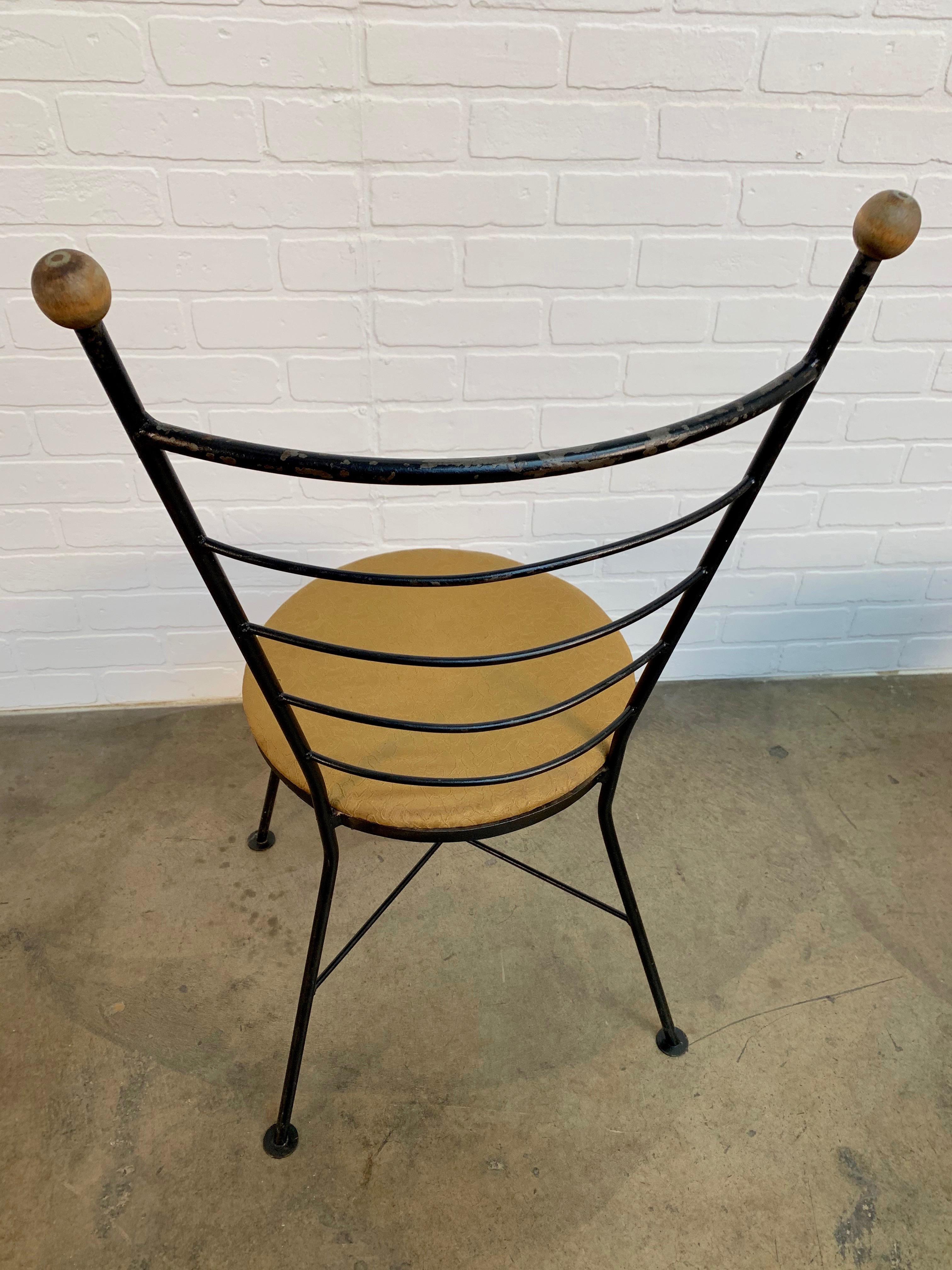 Mid-Century Modern Midcentury Iron Dining Chairs