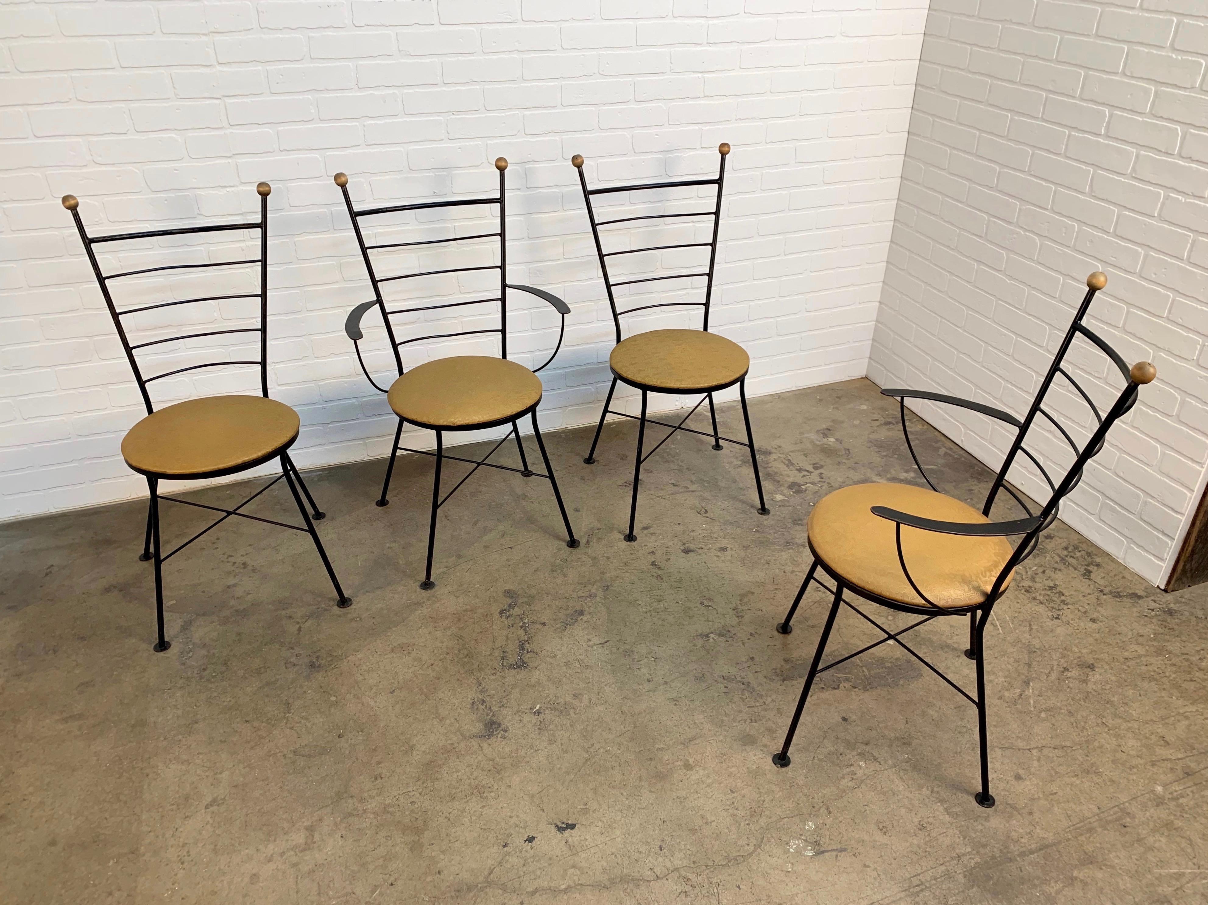 Midcentury Iron Dining Chairs 2
