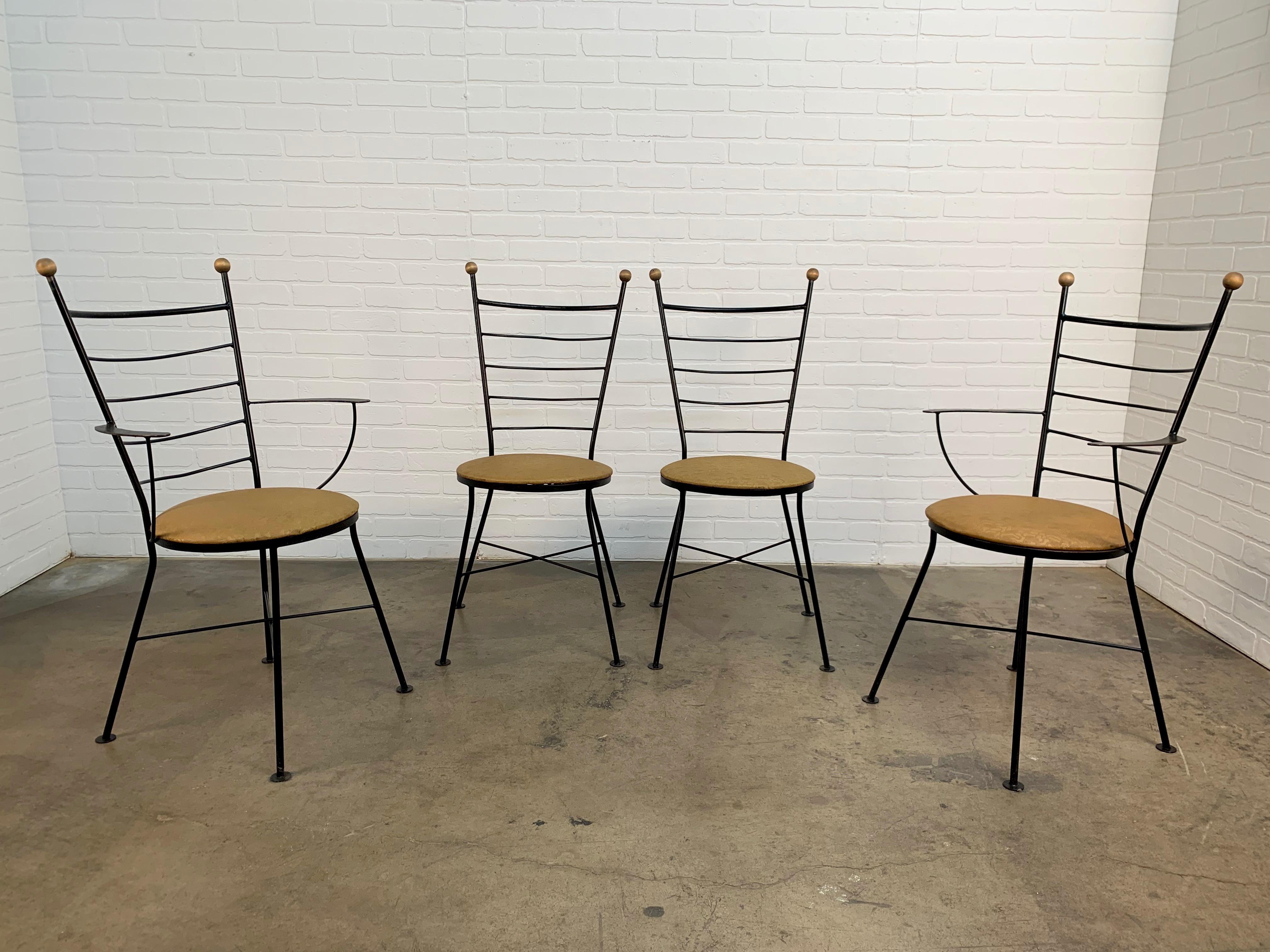 Midcentury Iron Dining Chairs 3