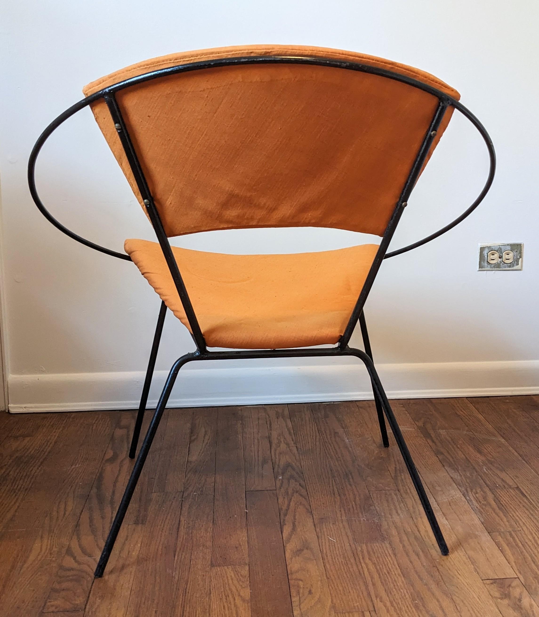 Mid Century Iron Hoop Chair, Reilly-Wolff For Sale 4