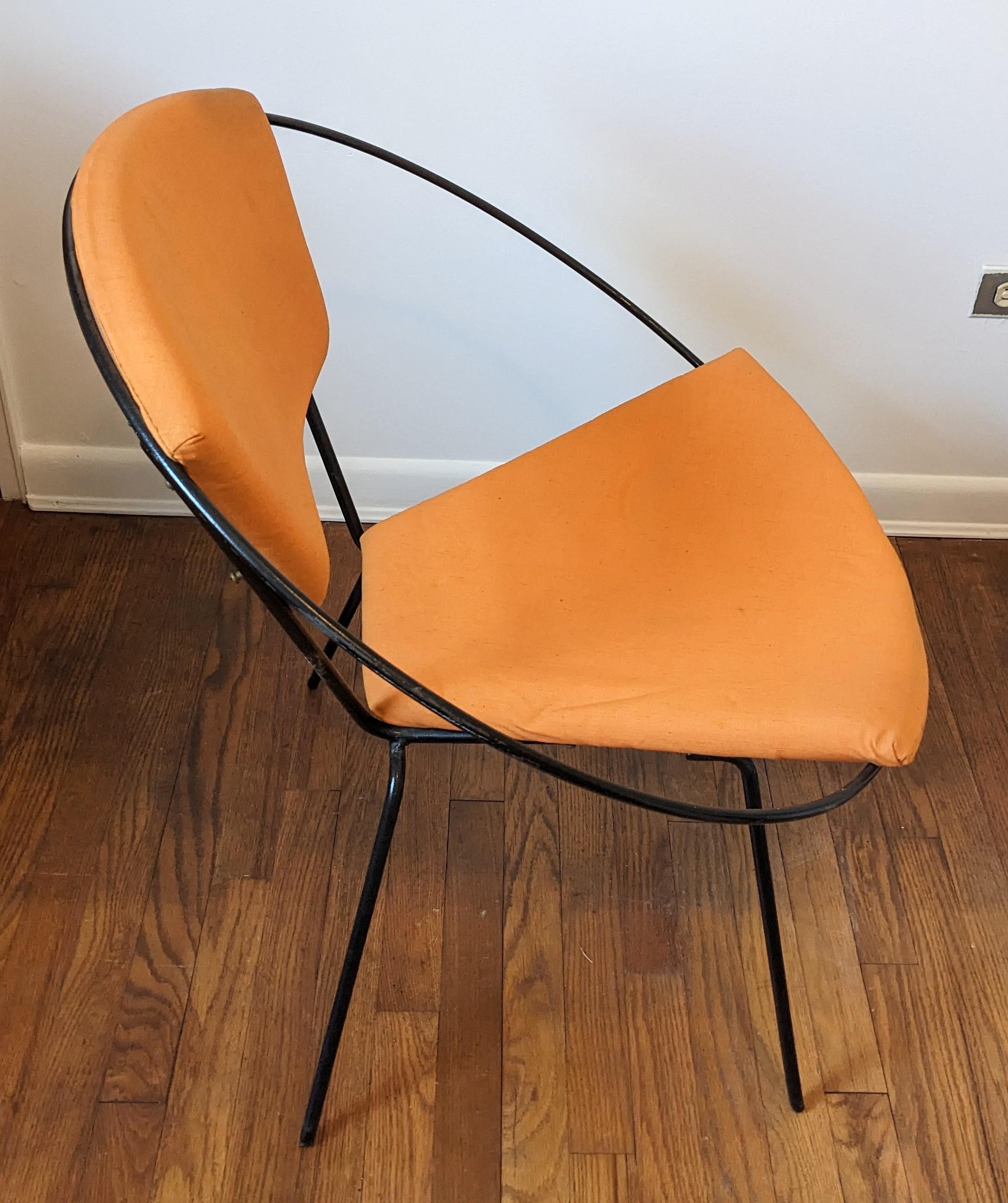 Mid Century Iron Hoop Chair, Reilly-Wolff For Sale 5