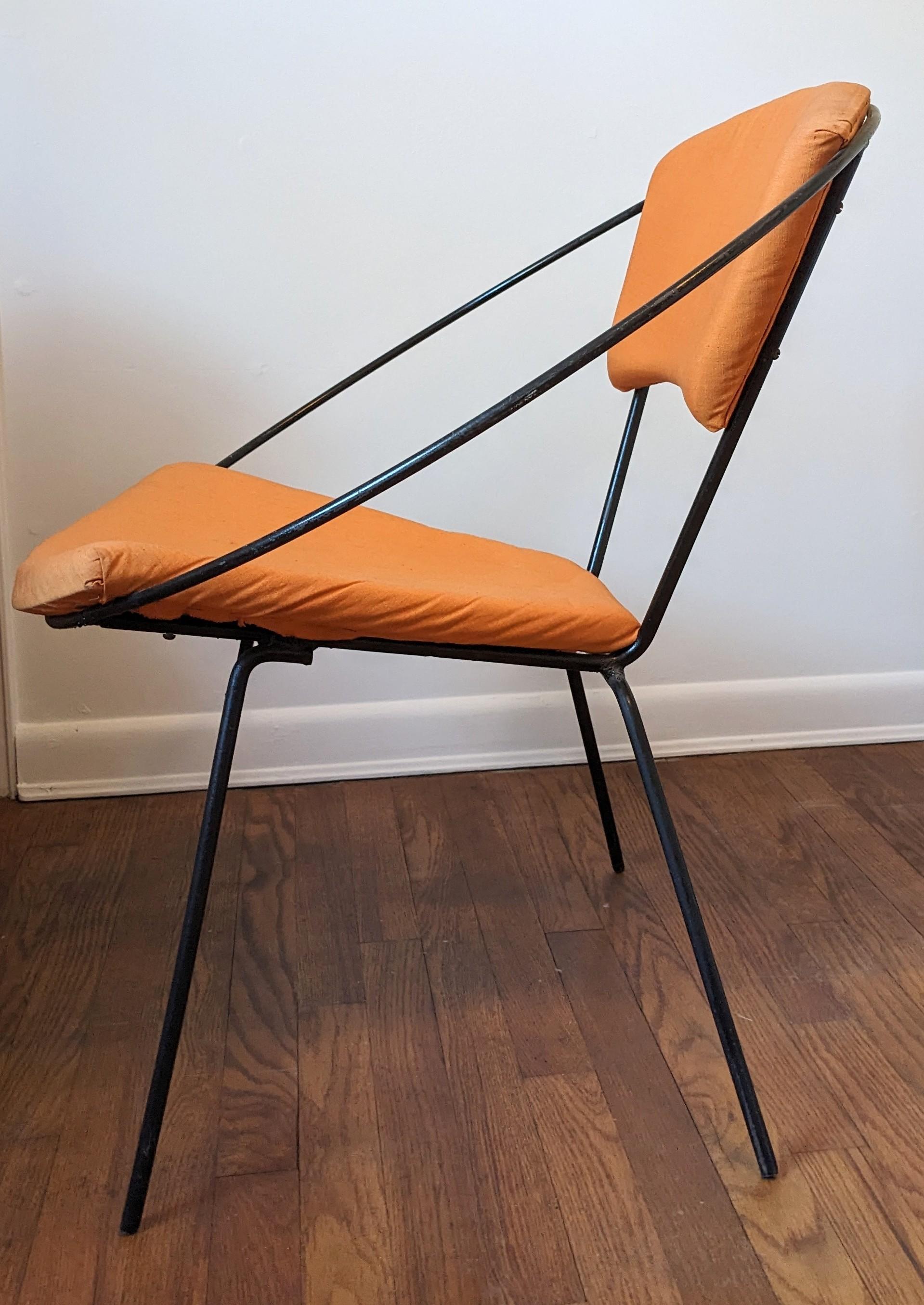 Mid Century Iron Hoop Chair, Reilly-Wolff For Sale 1
