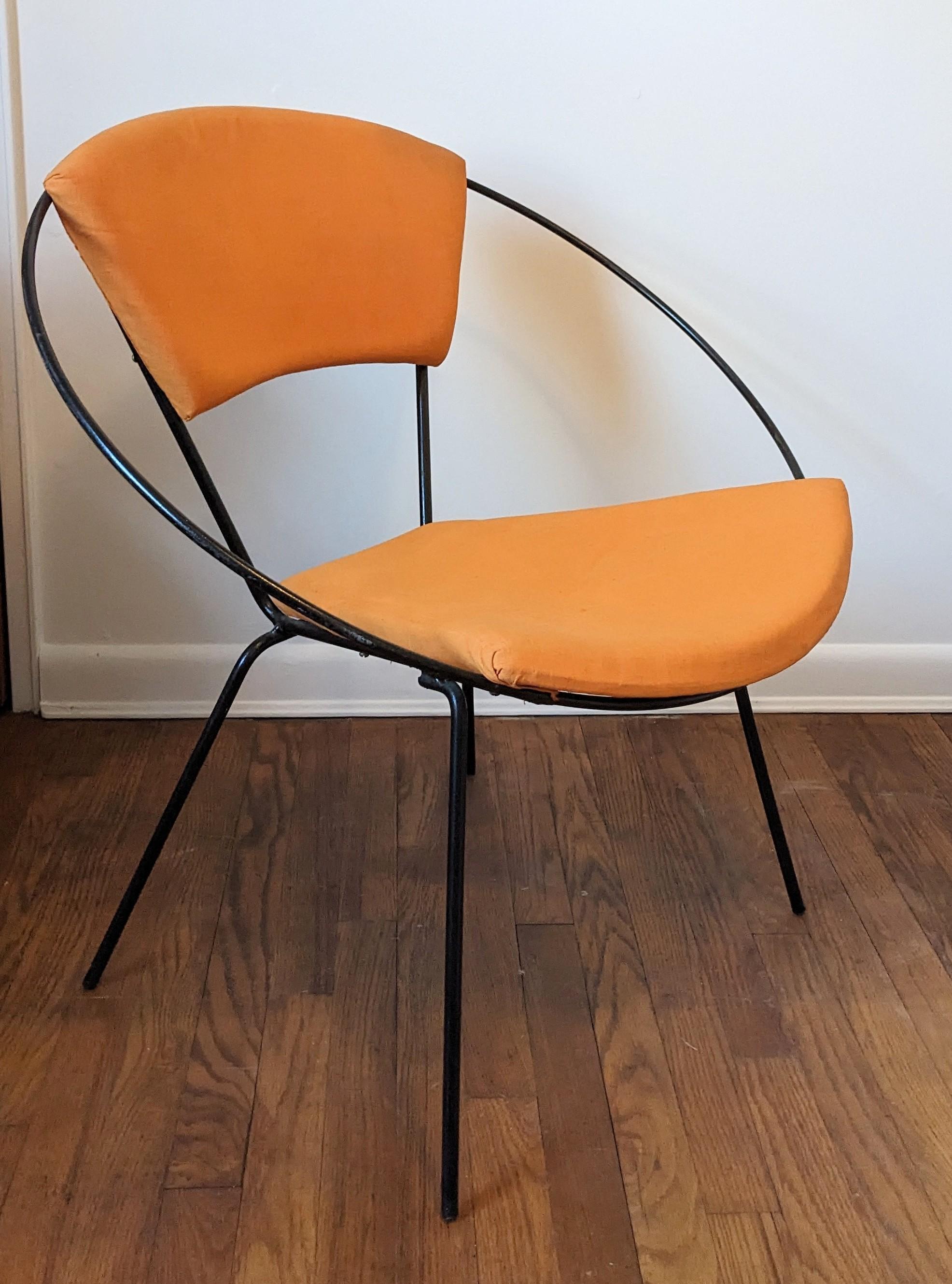 Mid Century Iron Hoop Chair, Reilly-Wolff For Sale 2