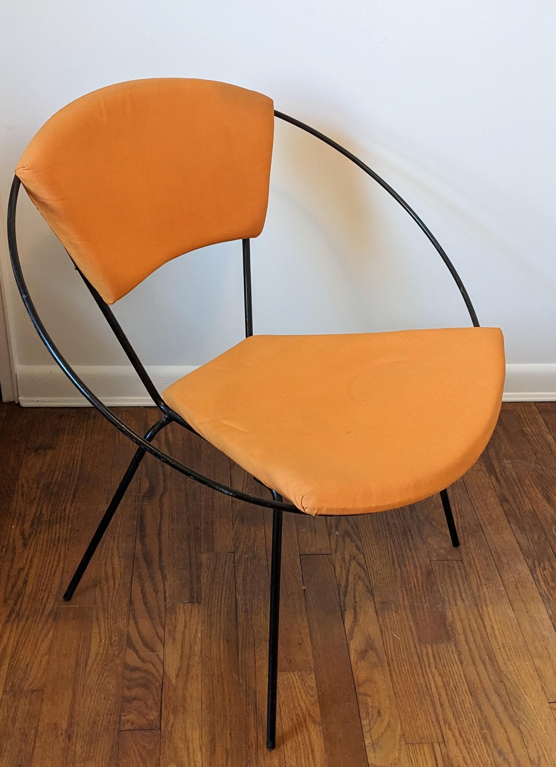 Mid Century Iron Hoop Chair, Reilly-Wolff For Sale 3