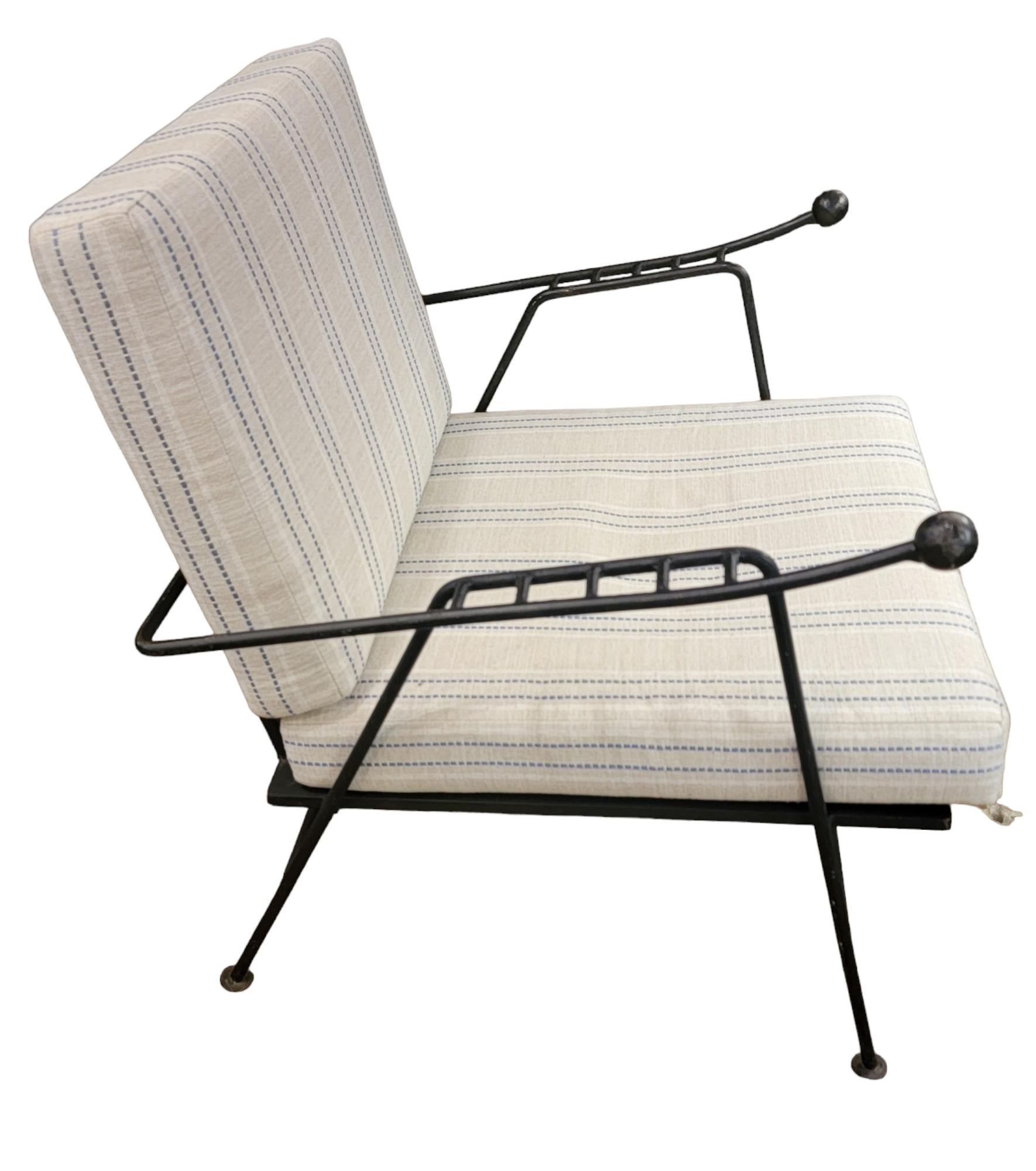 Mid-20th Century Mid Century Iron Lounge Chair For Sale