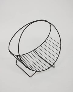 Mid-Century Modern Iron Magazine Holder
