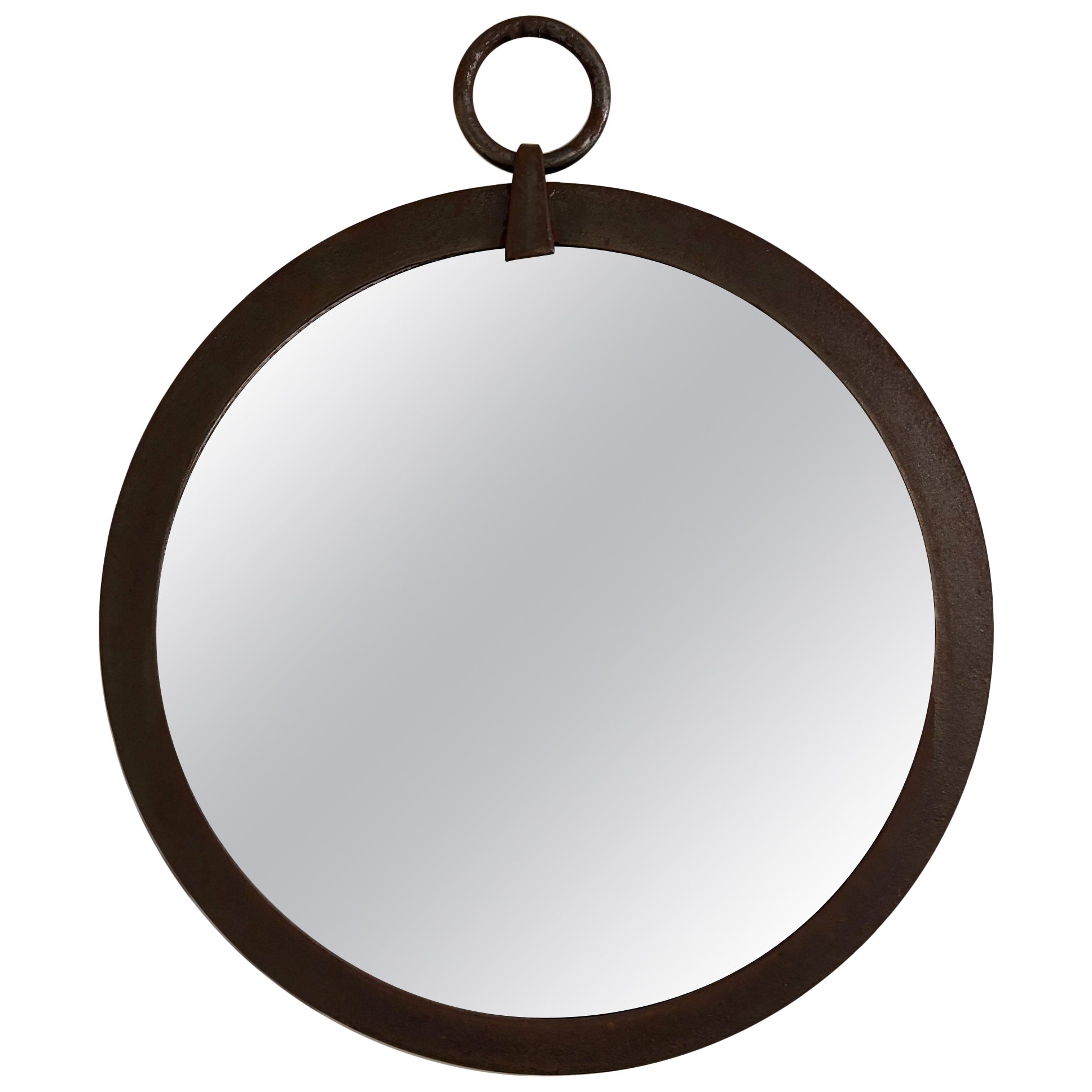 Miroir en fer du milieu du siècle