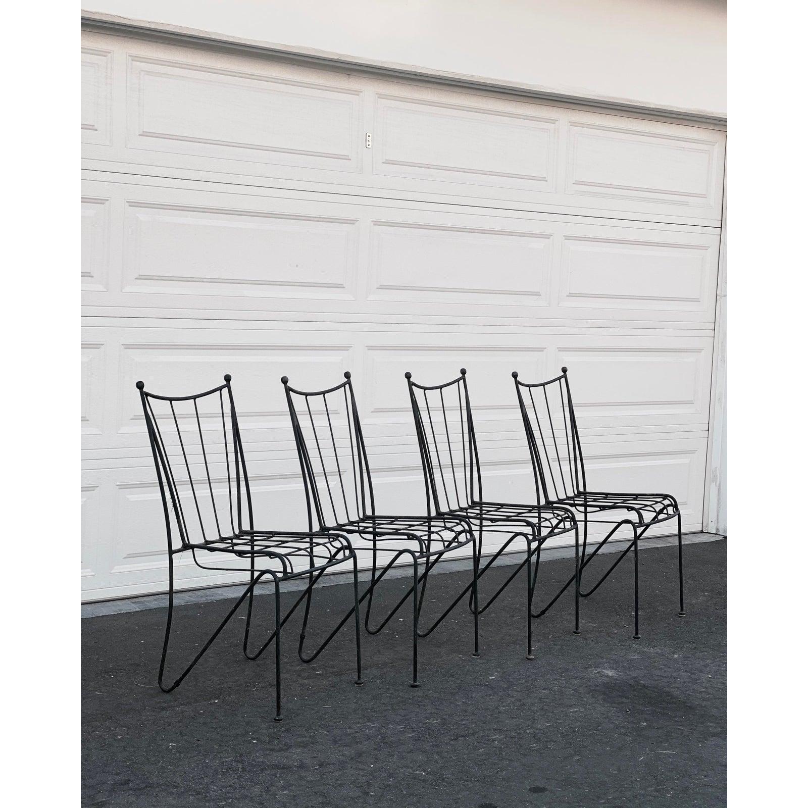 Mid Century Iron Patio Dining Chairs by Pipsan Saarinen-Swanson 3