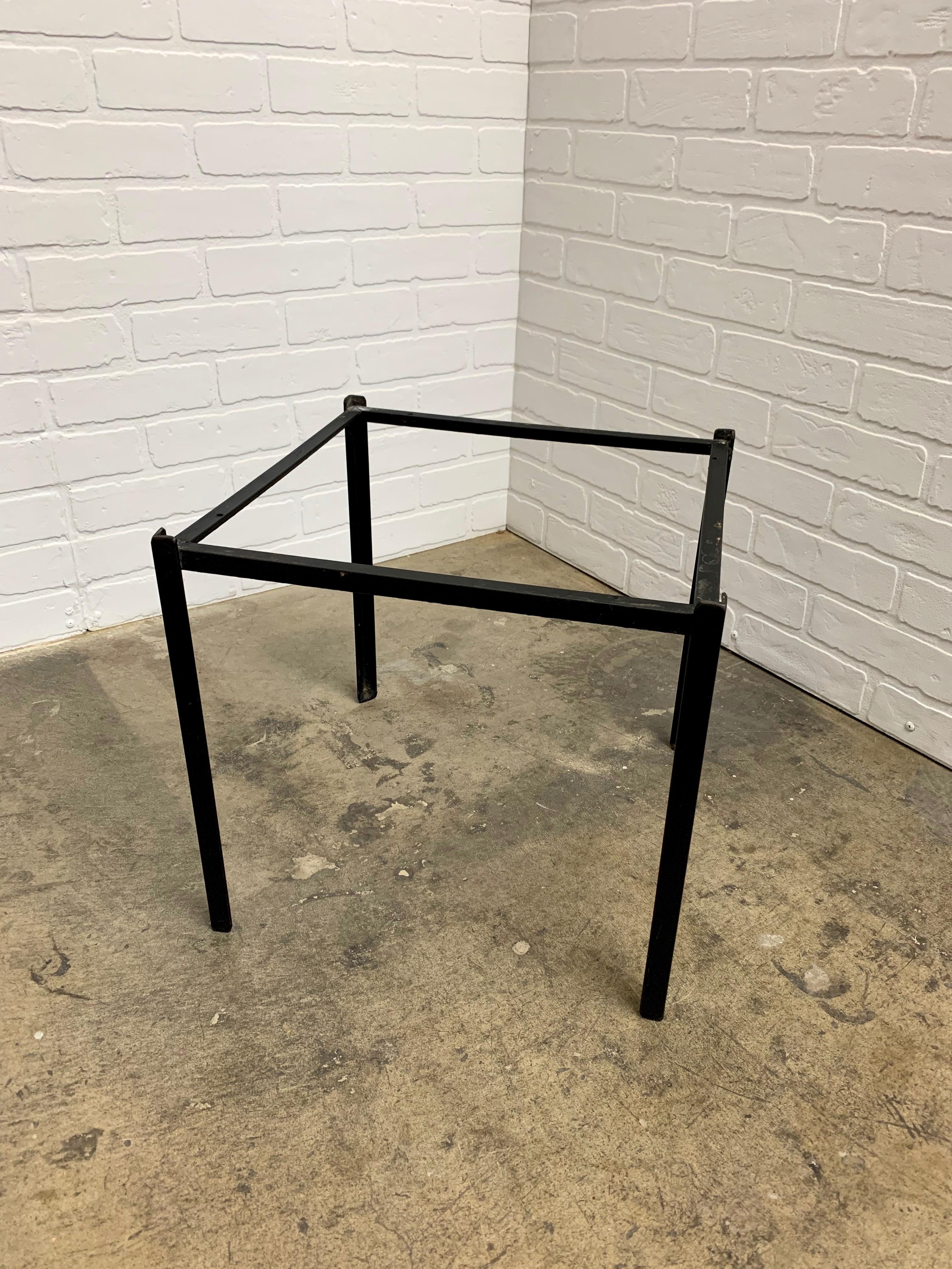Midcentury Iron Side Table with Italian Marble 6