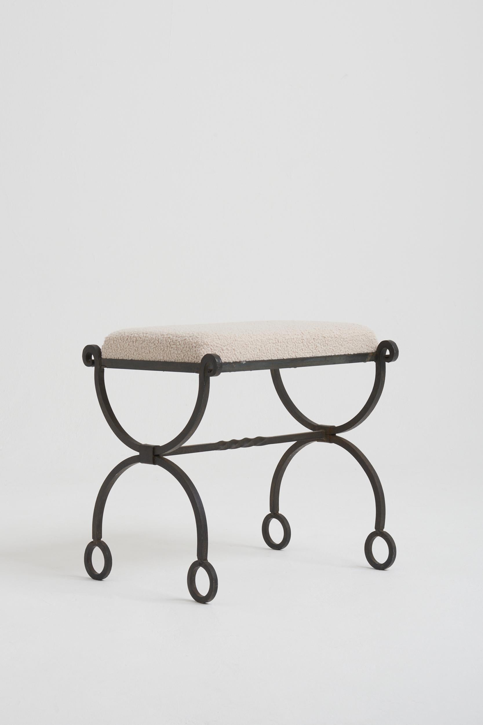 Mid-Century Modern Mid-Century Iron Stool