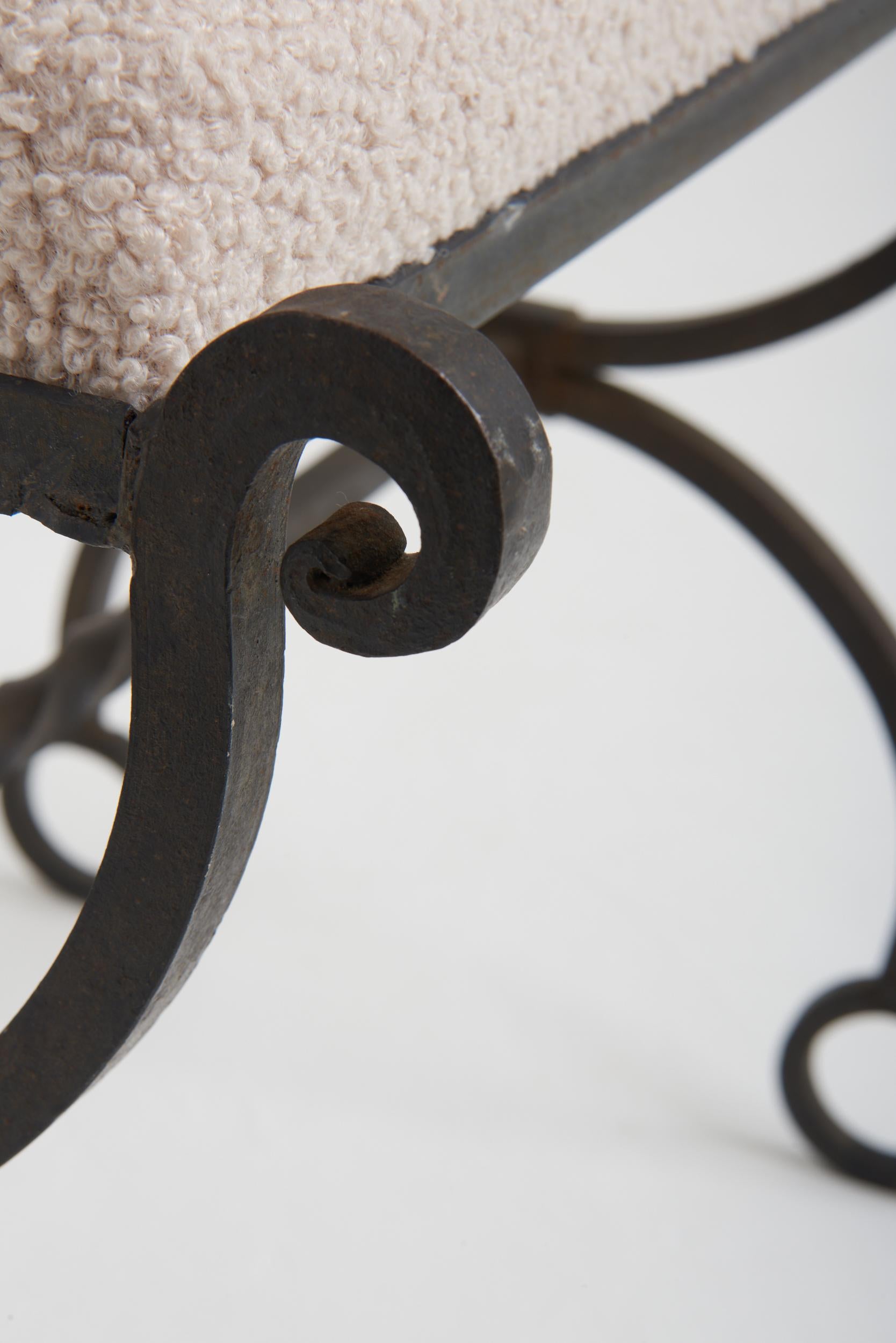 Mid-Century Iron Stool 2