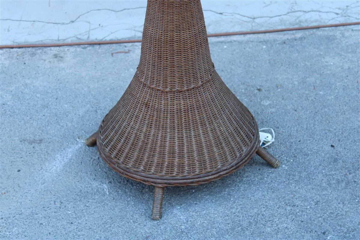 Mid-Century Modern Midcentury Italian Floor Lamp Bamboo Italian Design, 1940s For Sale