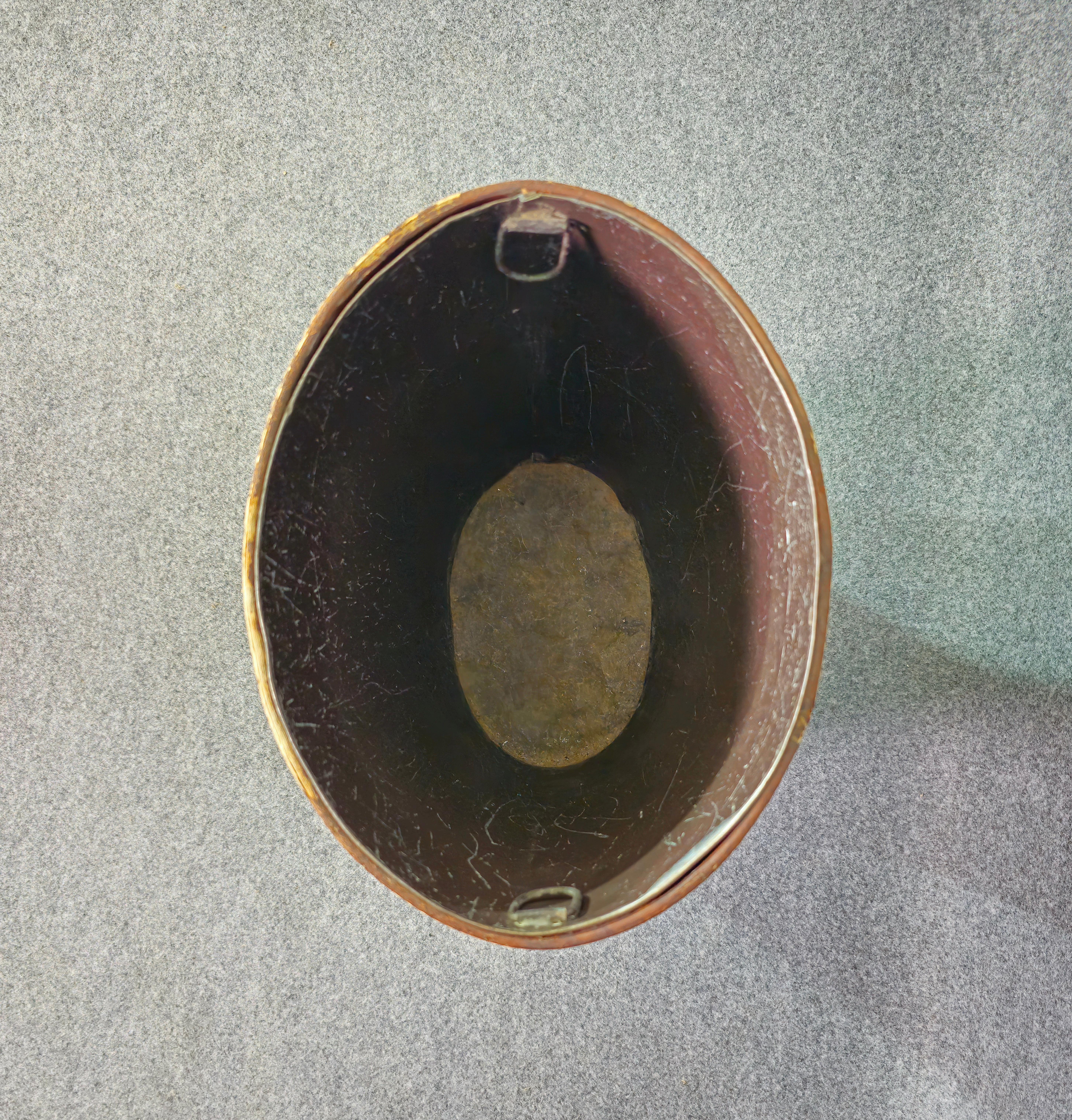 Mid-Century Modern Mid-century Italian 1950s Metal and Leather Umbrella Stand or Walking Stick