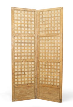 Mid-Century Italian 2-Panel Screen
