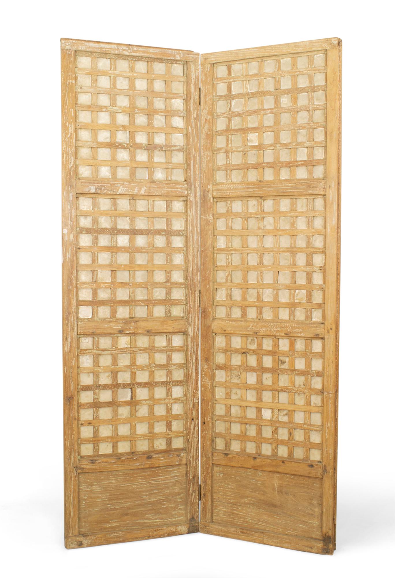 Mid-Century Modern Mid-Century Italian 2-Panel Screen For Sale