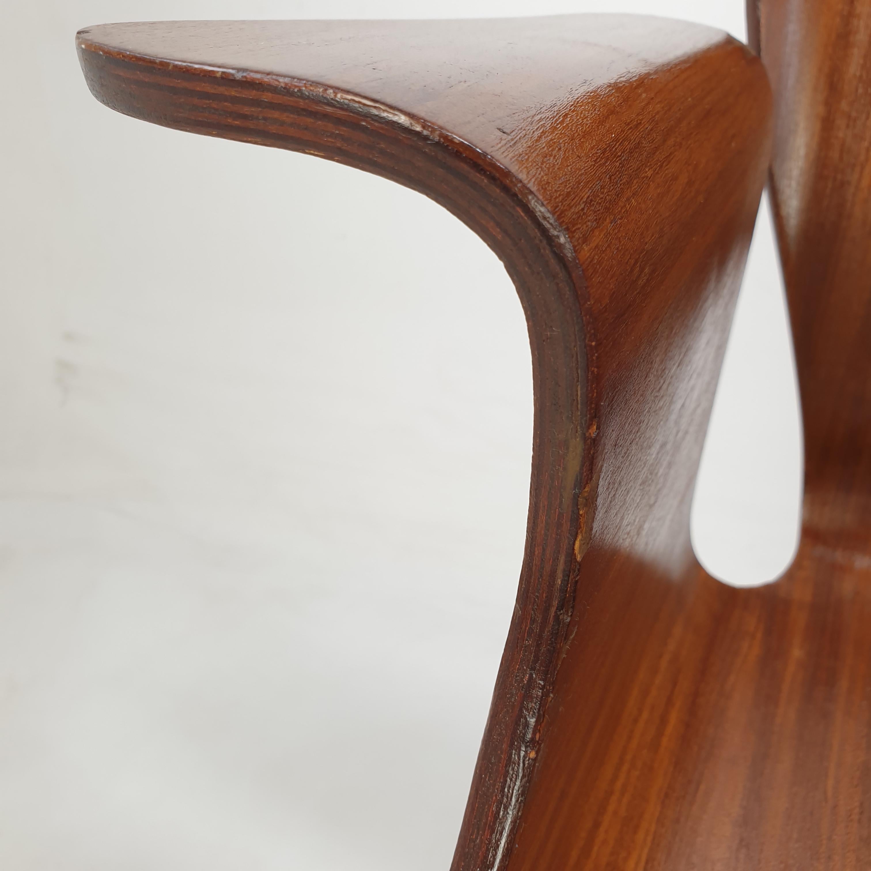 Banc italien à 3 places du milieu du siècle dernier par Carlo Ratti, années 1950 en vente 12