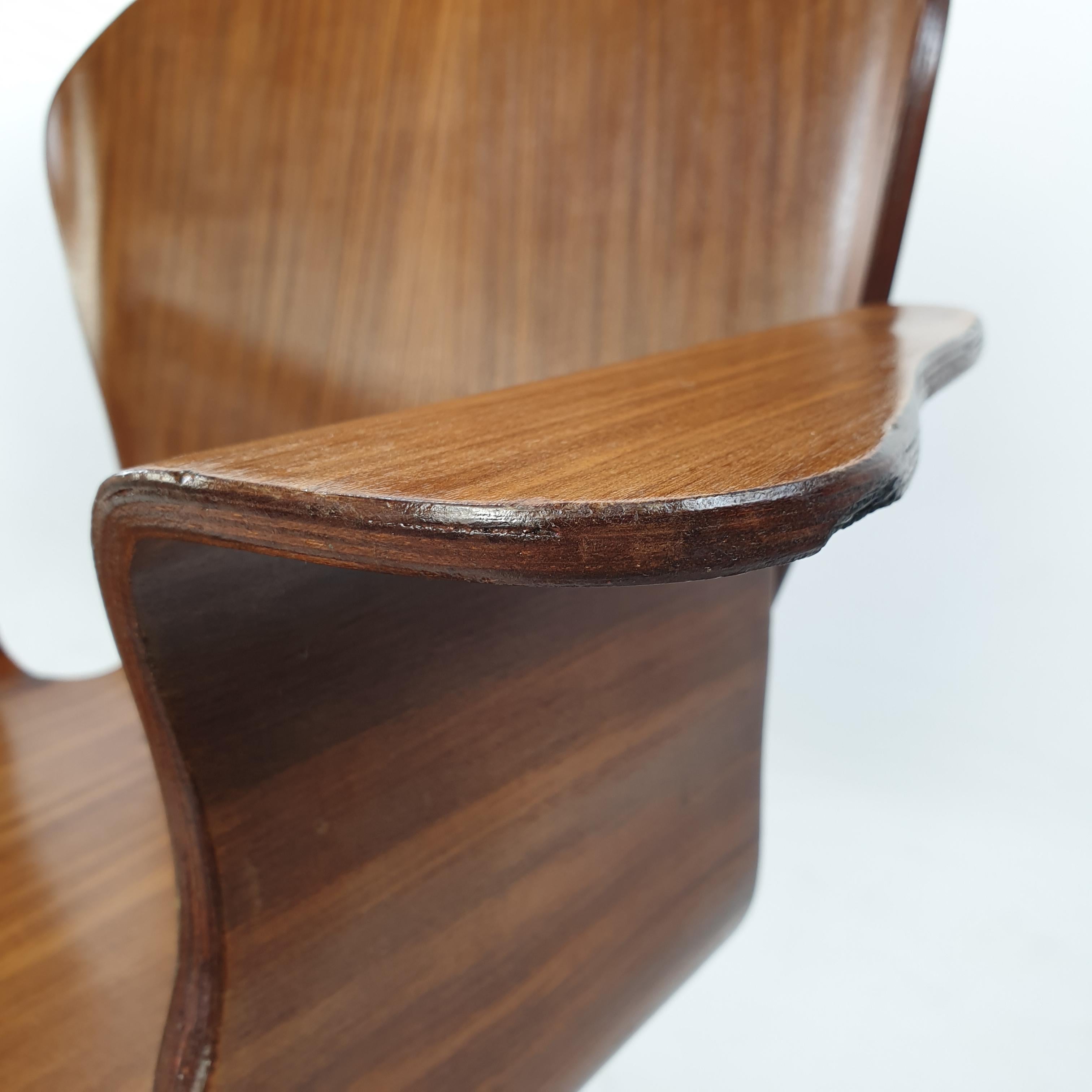Banc italien à 3 places du milieu du siècle dernier par Carlo Ratti, années 1950 en vente 13