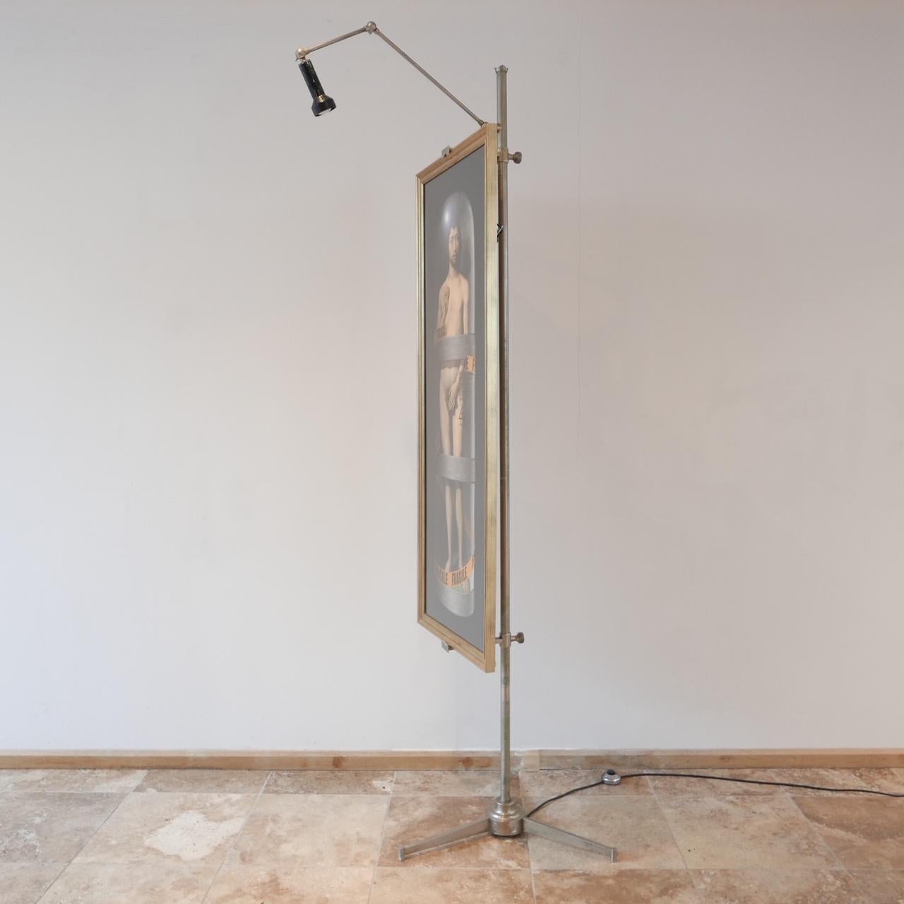 Mid-Century Modern Midcentury Italian Angelo Lelli Easel Lamp for Arredoluce