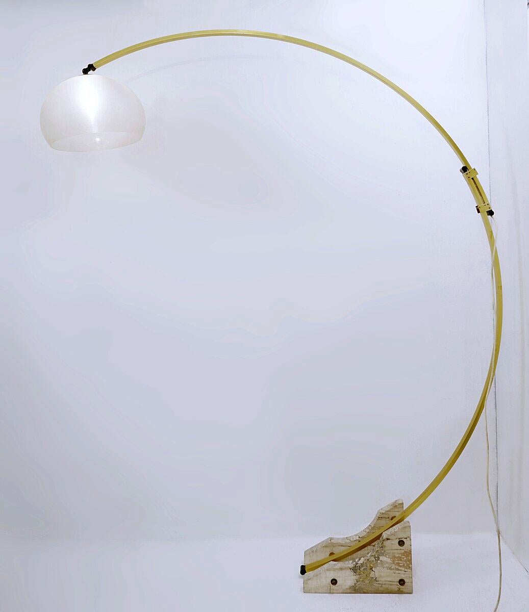 Lámpara de pie italiana de arco de mediados de siglo de Goffredo Reggiani, años 60. en venta 10