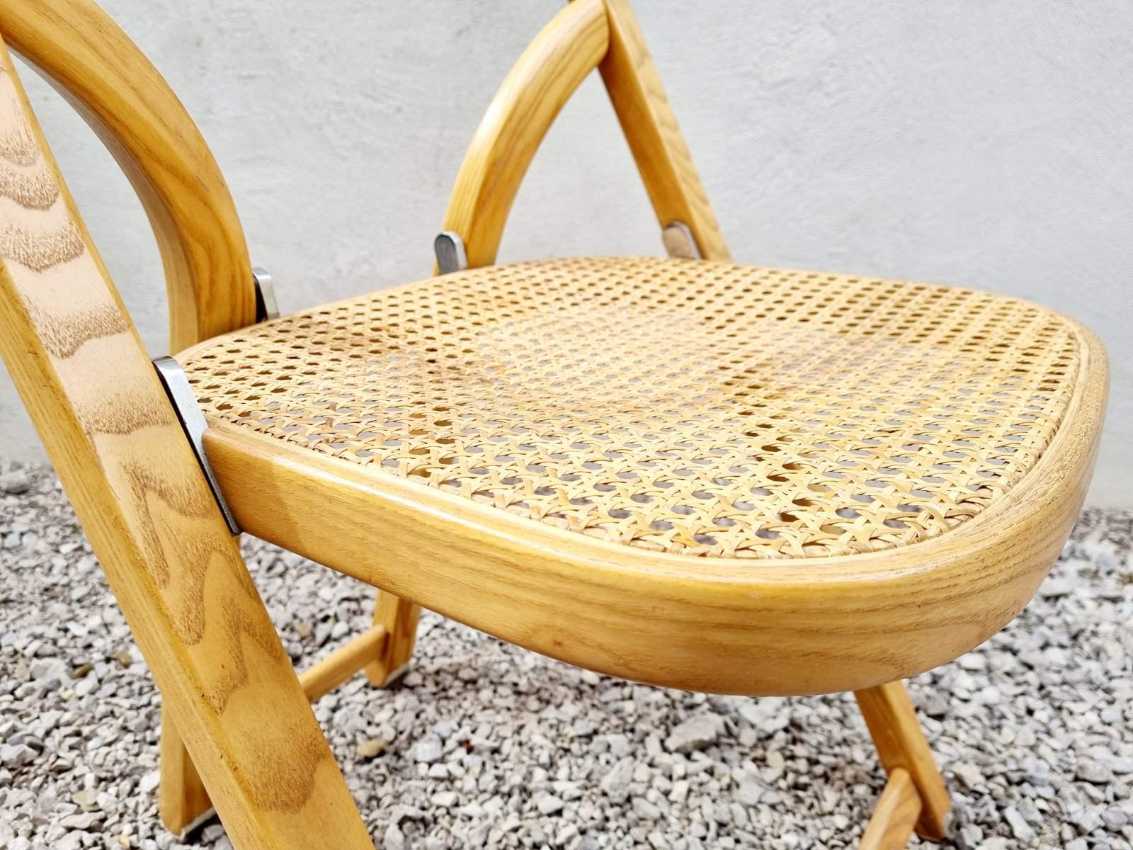 Mid-Century Italian Arca Folding Chair by Gigi Sabadin for Crassevig, Italy, 70s For Sale 5