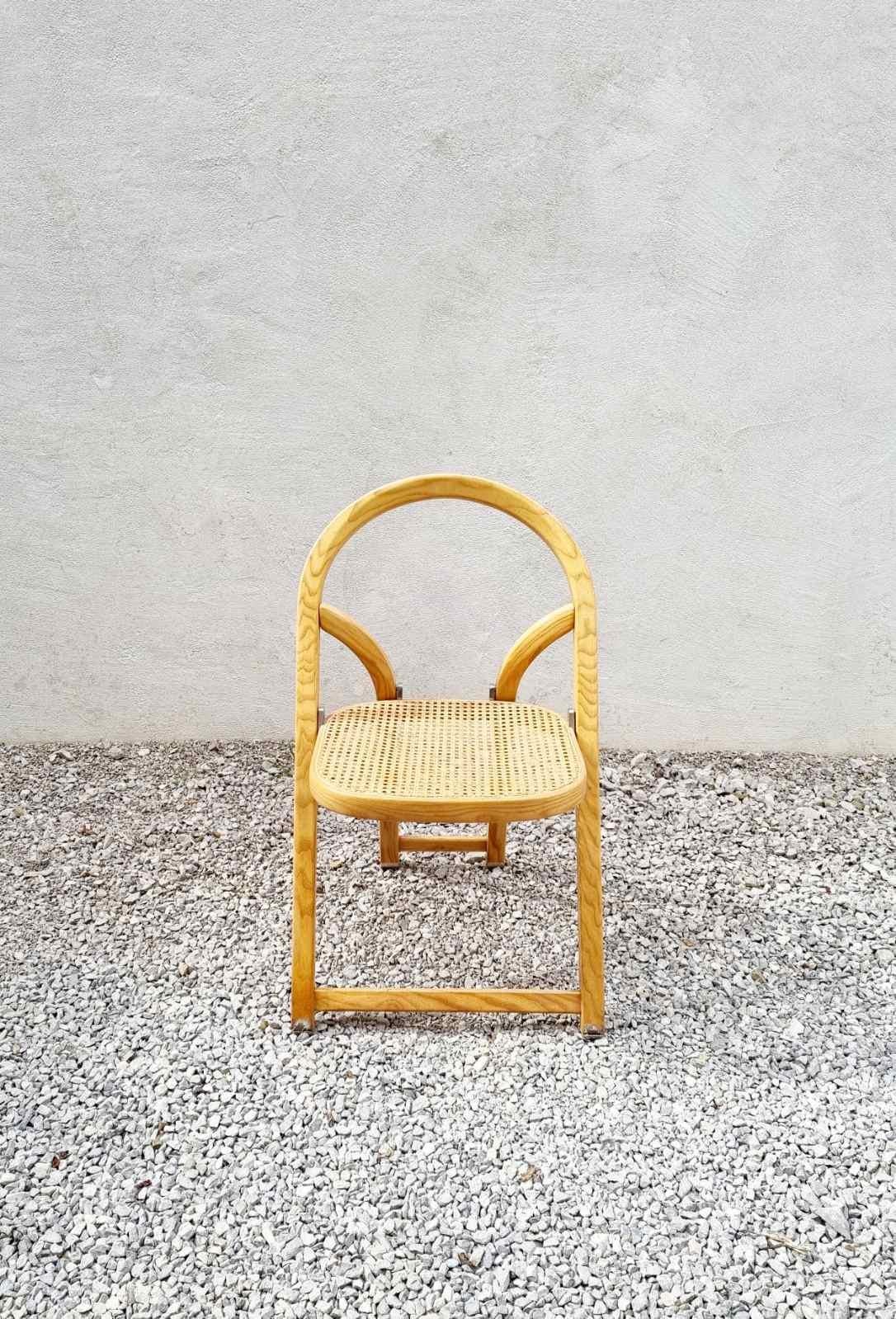 Mid-Century Italian Arca Folding Chair by Gigi Sabadin for Crassevig, Italy, 70s For Sale 6