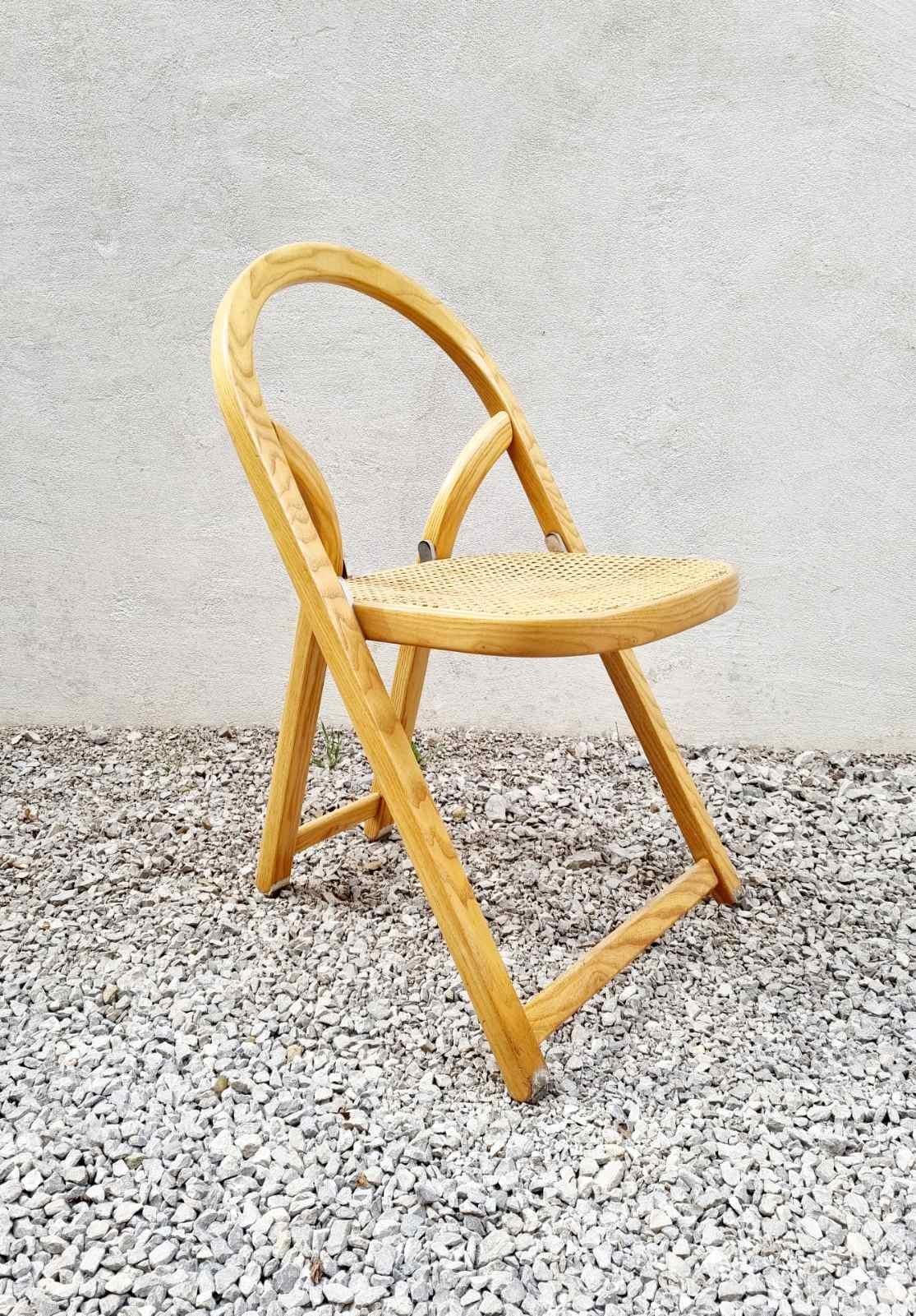 Mid-Century Italian Arca Folding Chair by Gigi Sabadin for Crassevig, Italy, 70s For Sale 8