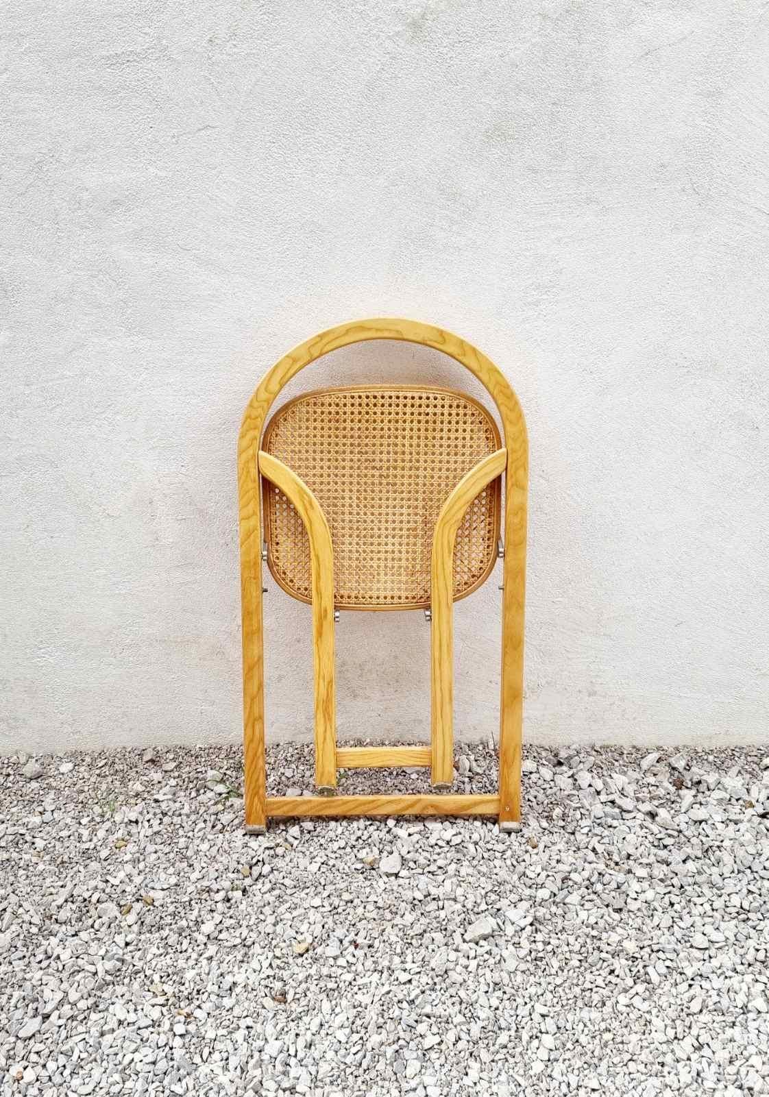 Mid-Century Italian Arca Folding Chair by Gigi Sabadin for Crassevig, Italy, 70s For Sale 1