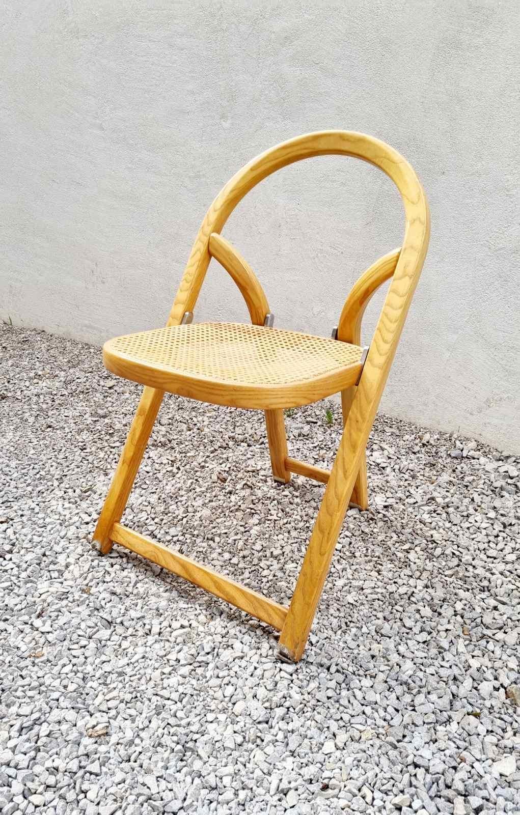 Mid-Century Italian Arca Folding Chair by Gigi Sabadin for Crassevig, Italy, 70s For Sale 2