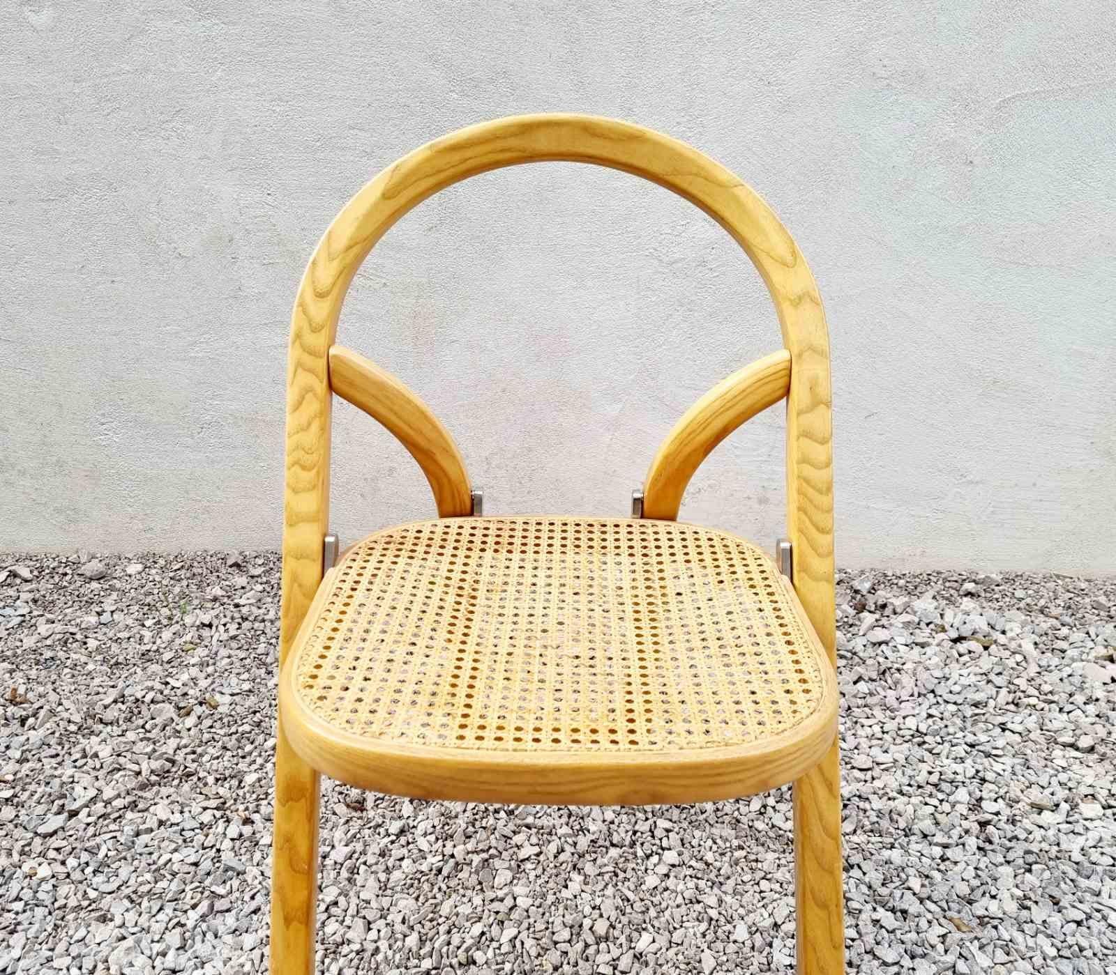 Mid-Century Italian Arca Folding Chair by Gigi Sabadin for Crassevig, Italy, 70s For Sale 3