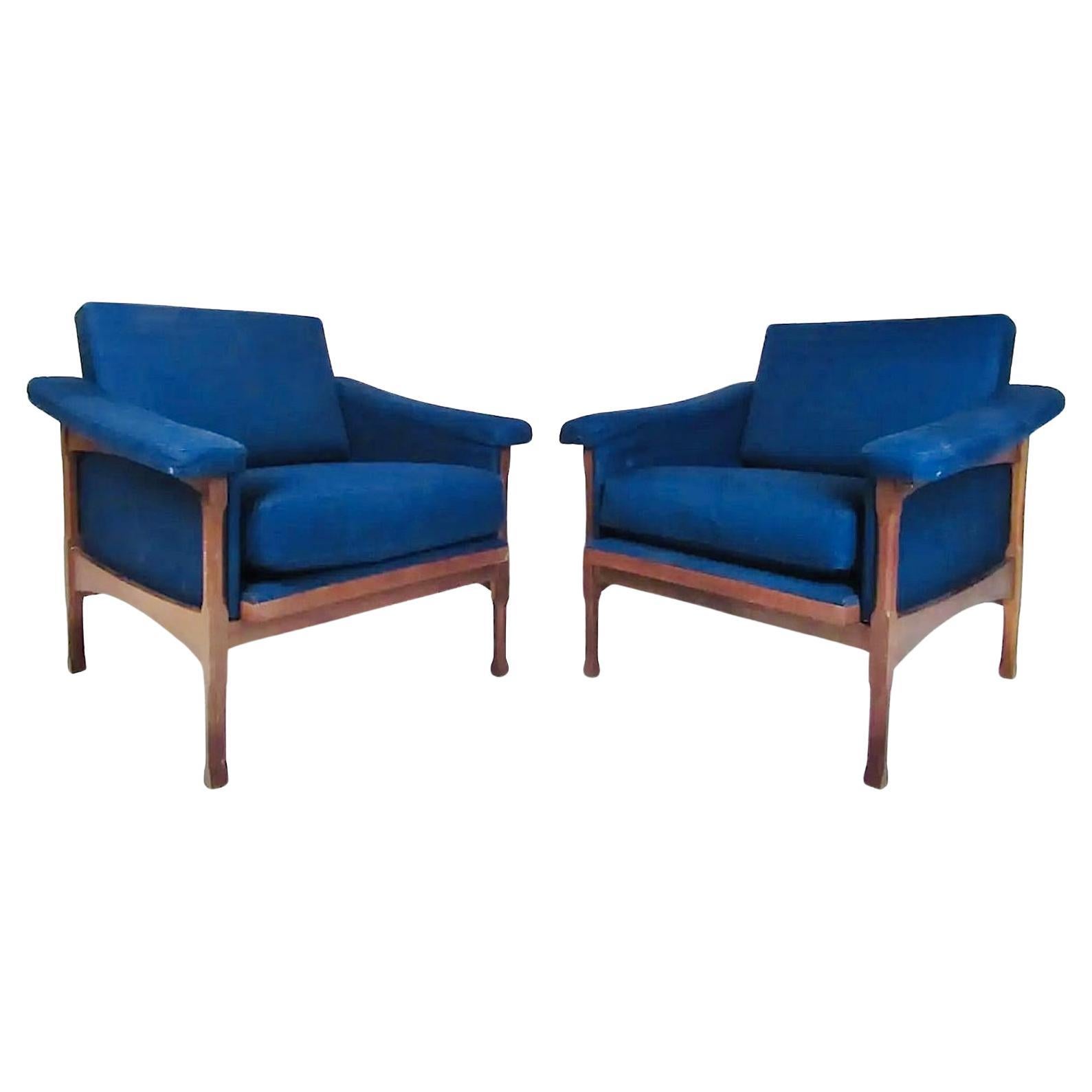 Mid-Century Italian Arm Chairs For Sale