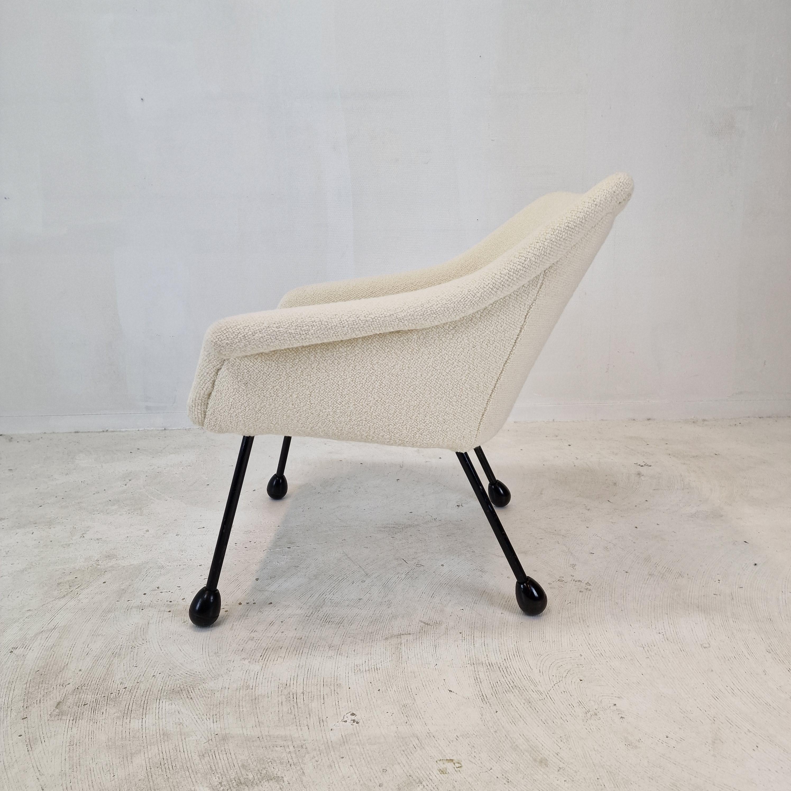 Fabric Mid Century Italian Armchair, 1960's For Sale
