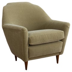 Mid Century Italian Armchair by Ico Parisi in Sage Mohair