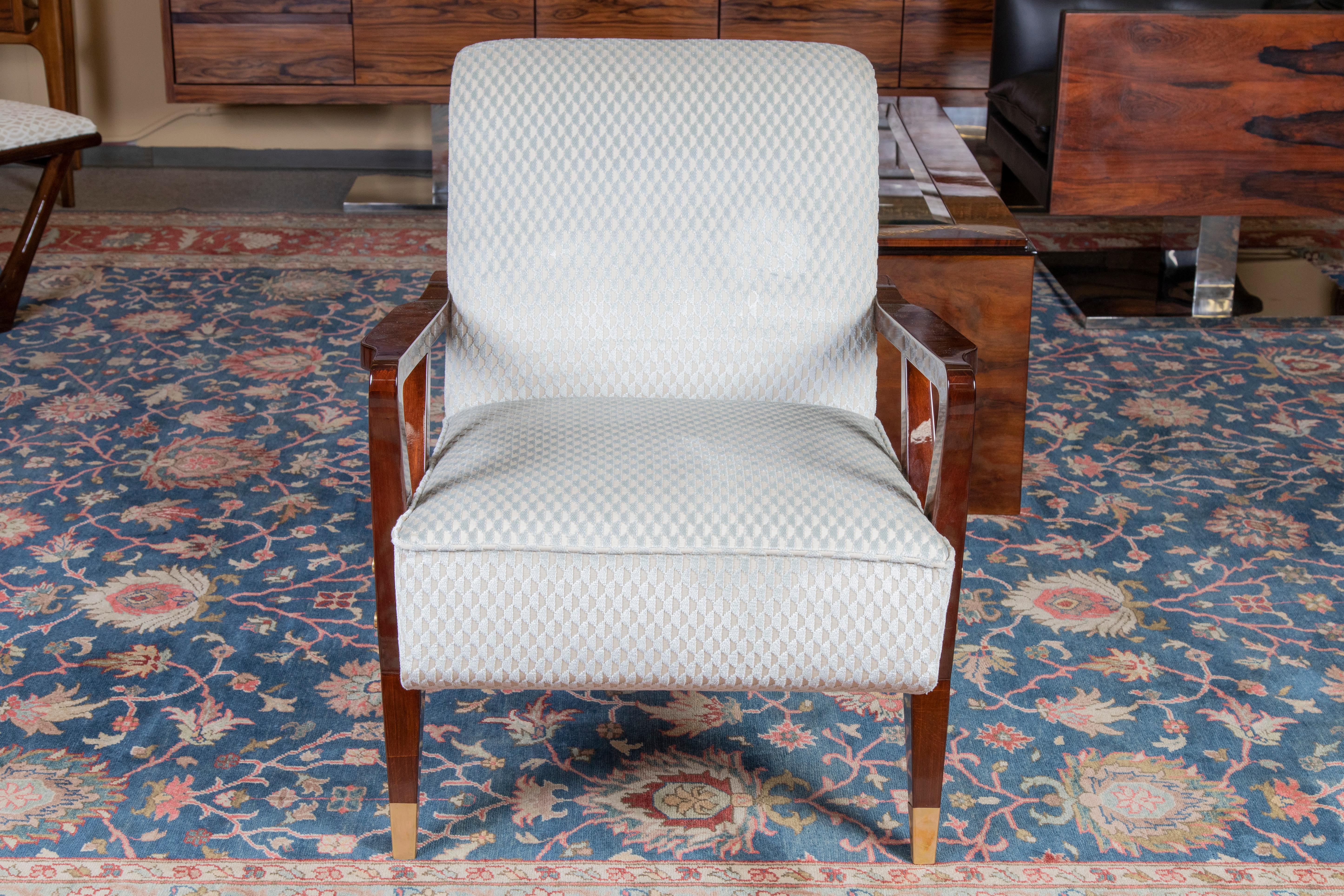 Mid-20th Century Mid-Century Italian Armchair in Walnut